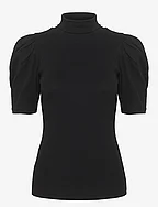 DrewGZ ss puff blouse - BLACK