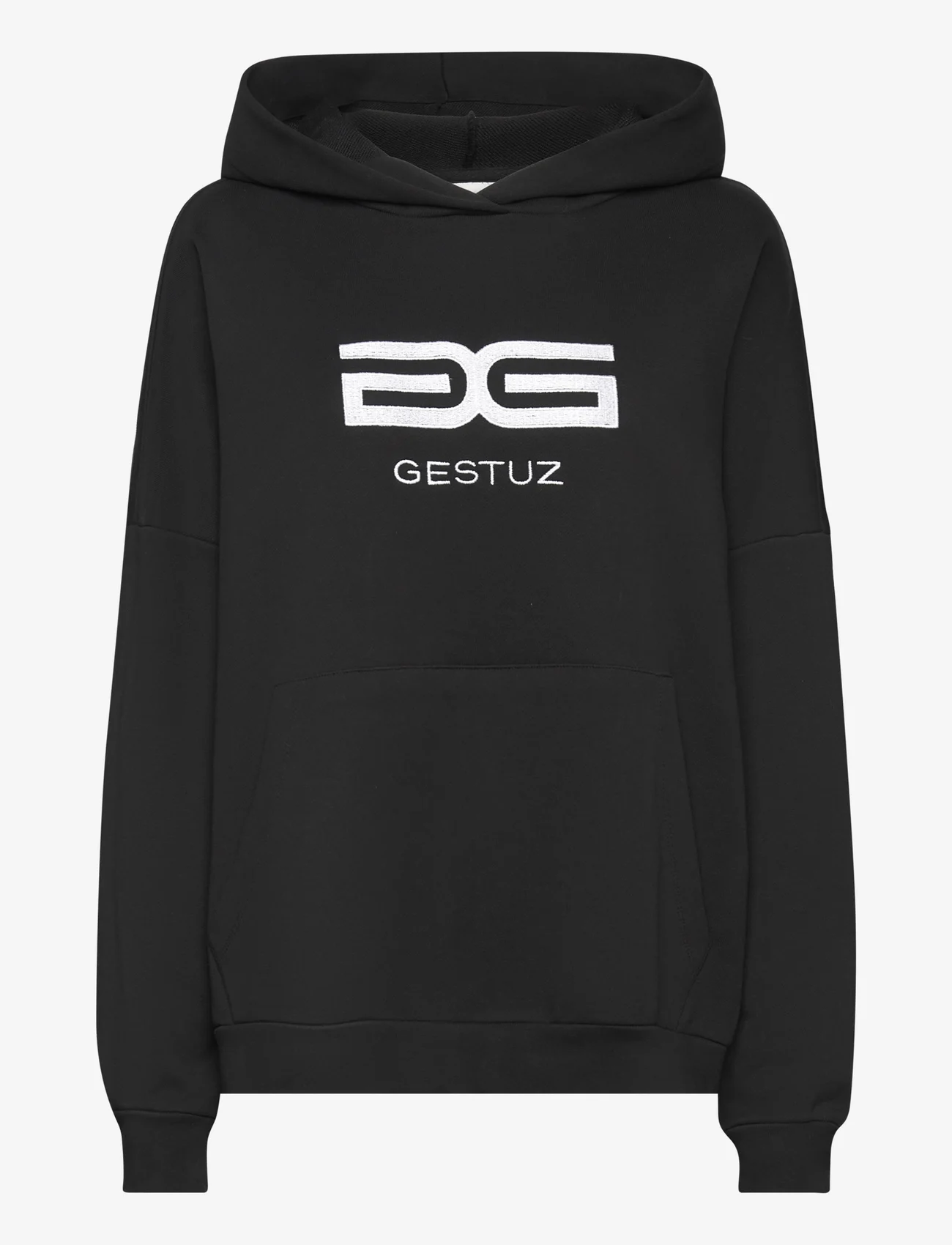Gestuz - SweallyGZ OZ hoodie - hættetrøjer - black - 0