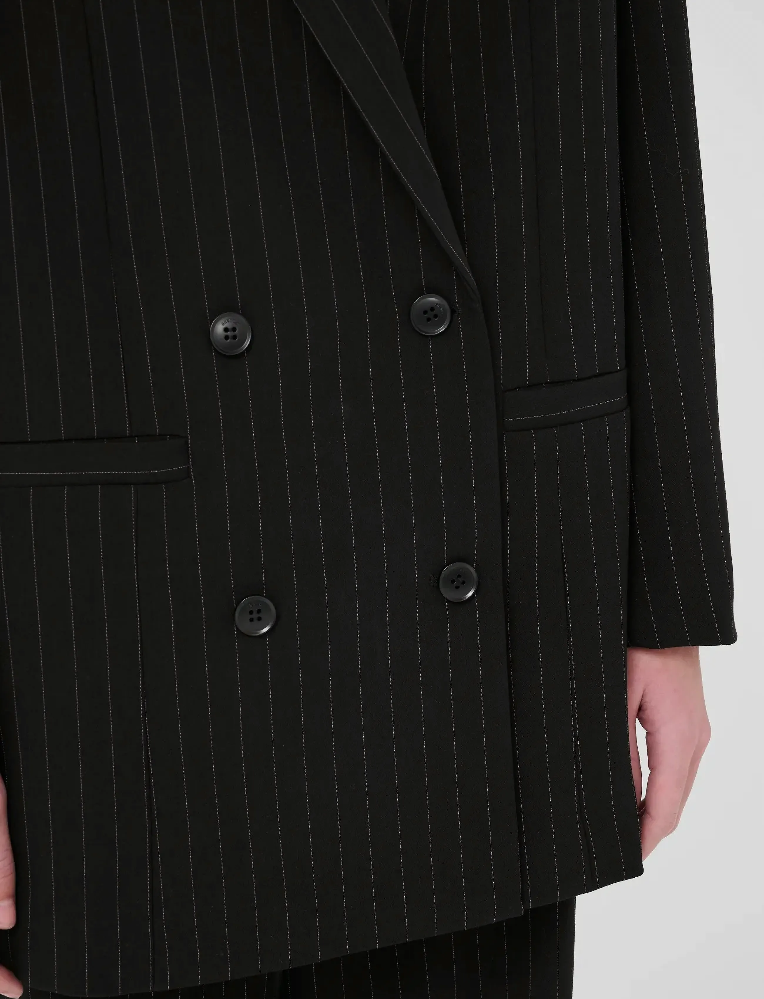 Gestuz - JoelleGZ pinstripe blazer NOOS - zweireihige blazer - black pinstripe - 5
