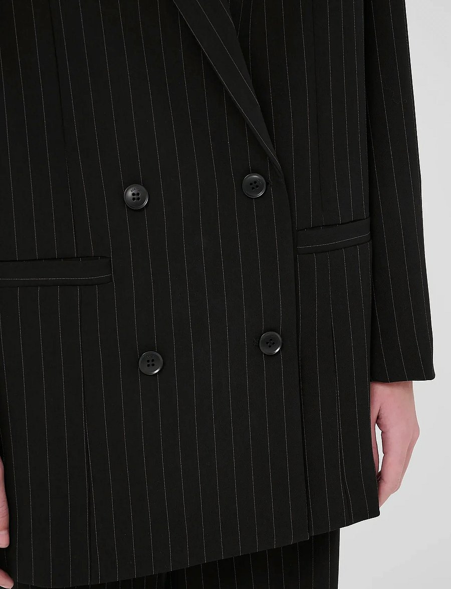 Gestuz - JoelleGZ pinstripe blazer NOOS - zweireihige blazer - black pinstripe - 5