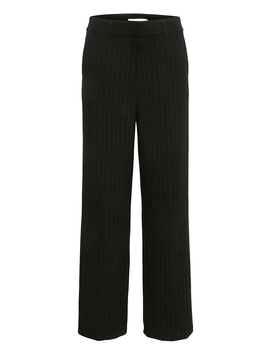 Gestuz - JoelleGZ pinstripe MW pants NOOS - pidulikud püksid - black pinstripe - 1
