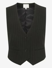 Gestuz - JoelleGZ pinstripe waistcoat - party wear at outlet prices - black pinstripe - 0