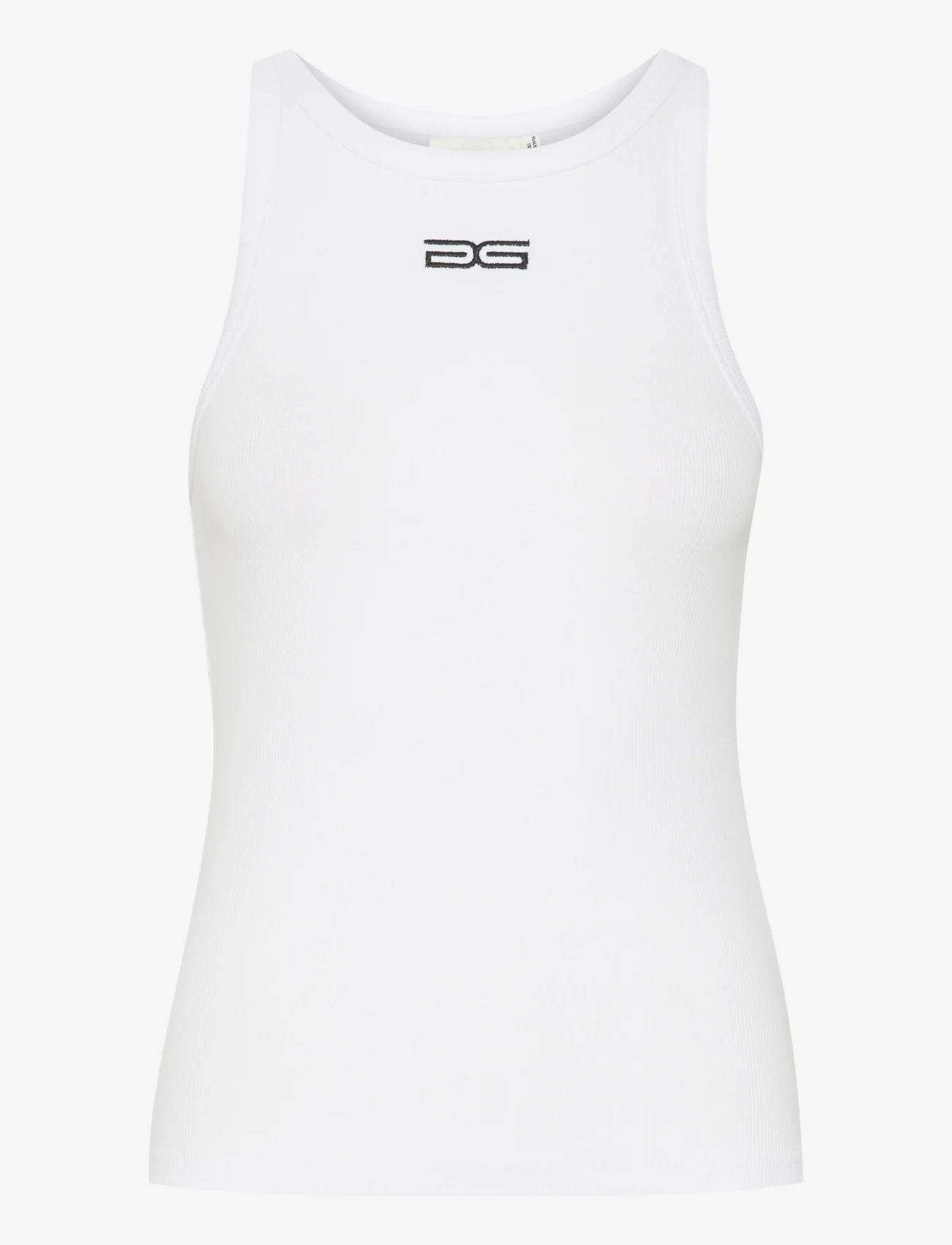 Gestuz - DrewGZ sl logo tank - ermeløse topper - bright white - 0