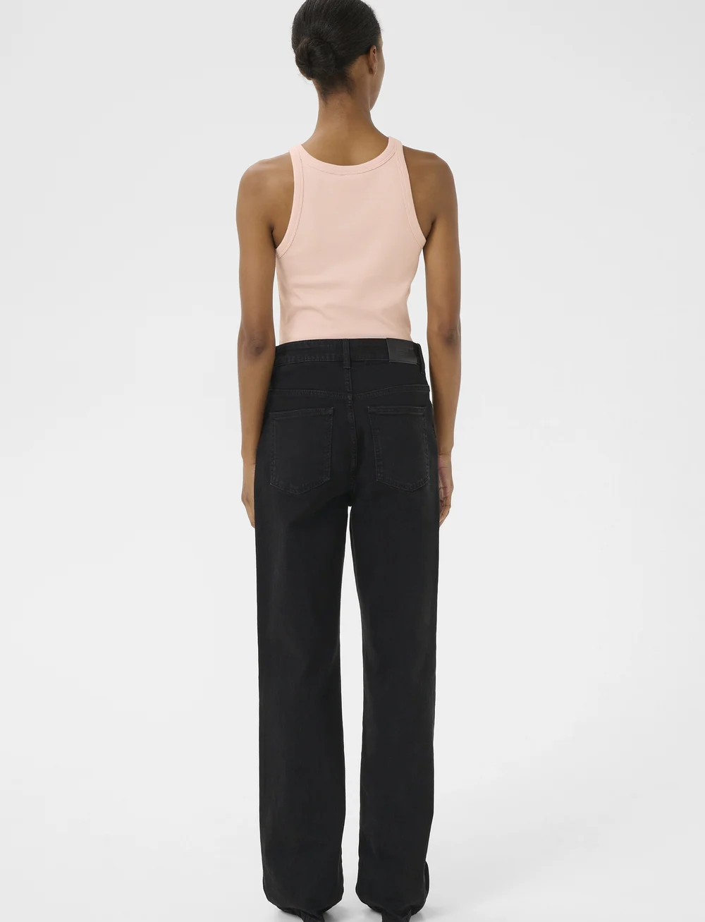 Gestuz - DrewGZ sl logo tank - linnen - peach whip - 4