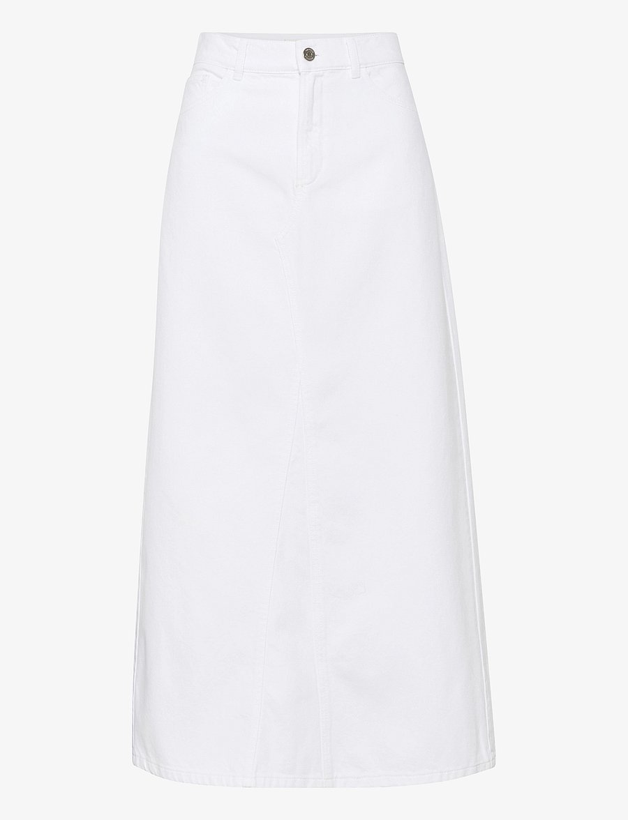 Gestuz - MilyGZ HW long skirt - midi skirts - white wash - 1