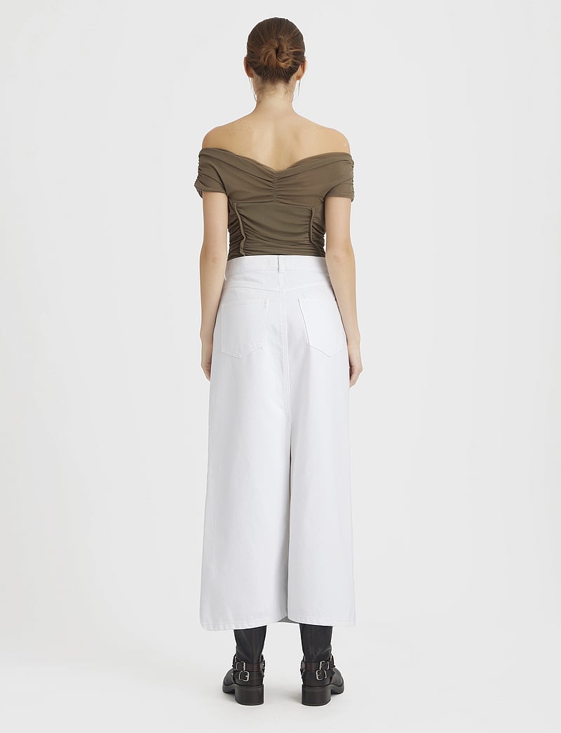 Gestuz - MilyGZ HW long skirt - midi nederdele - white wash - 4