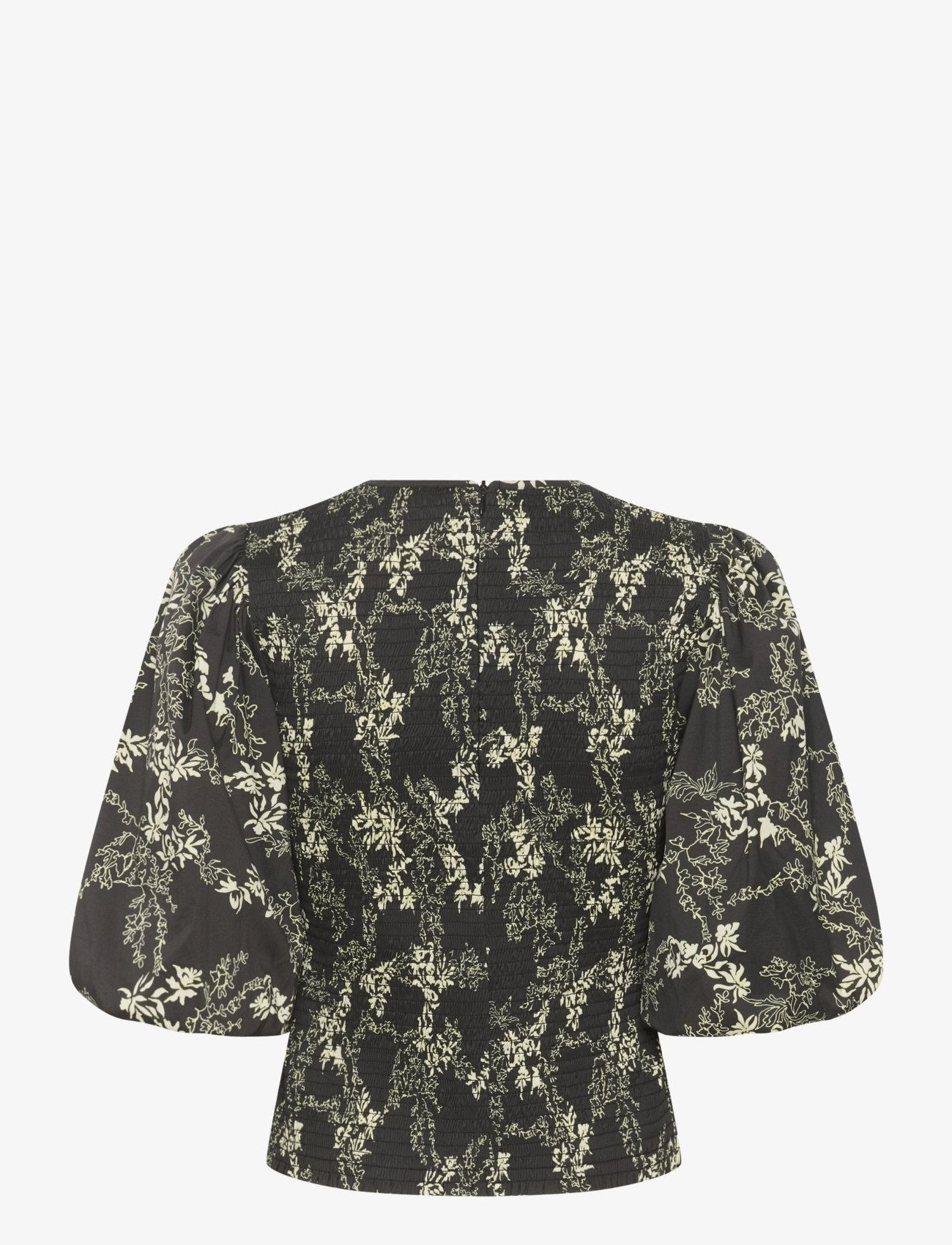 Gestuz - MalyGZ blouse - kurzämlige blusen - yellow flower - 2
