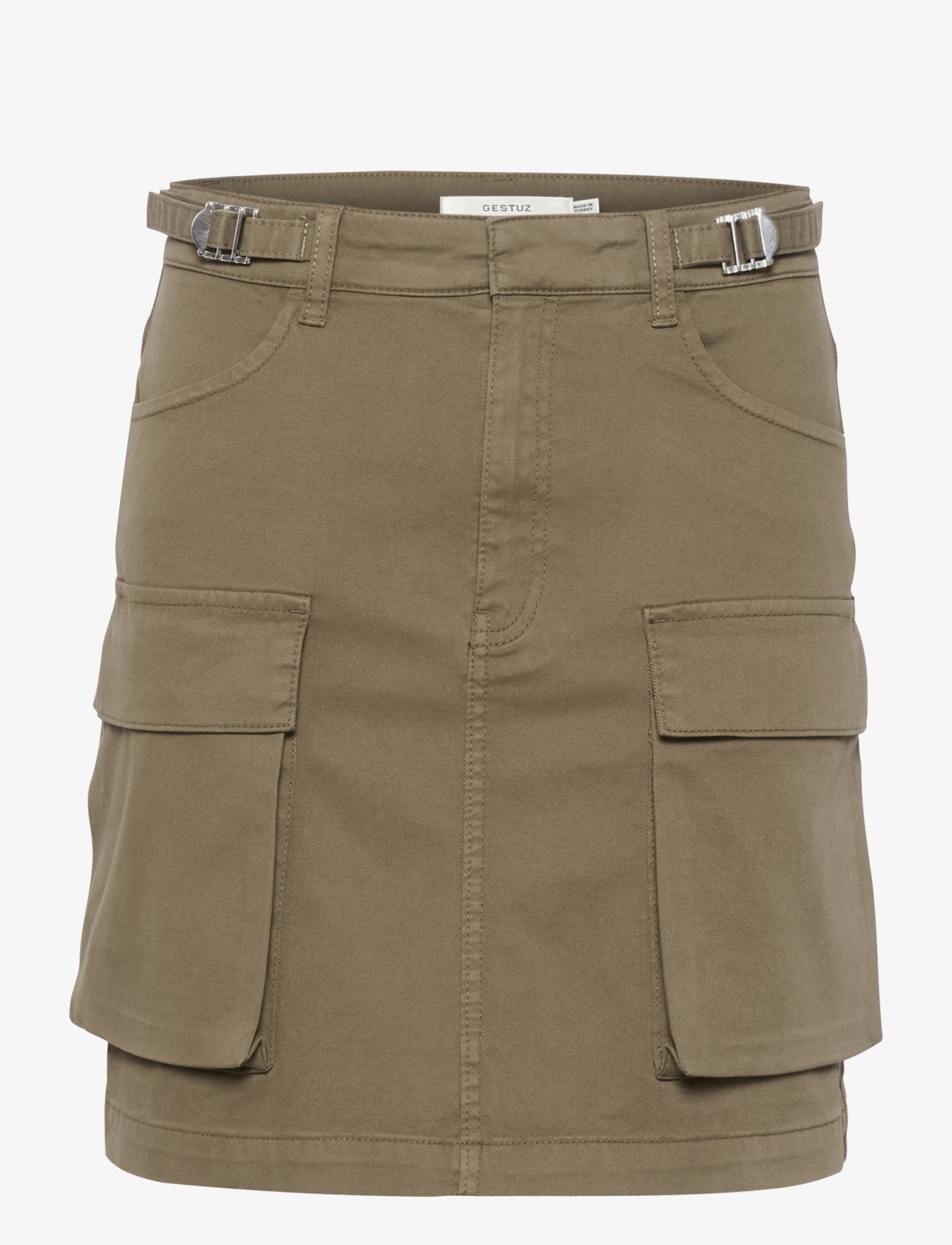 Gestuz MarliGZ HW skirt - Nederdele - STONE GRAY / khaki/green