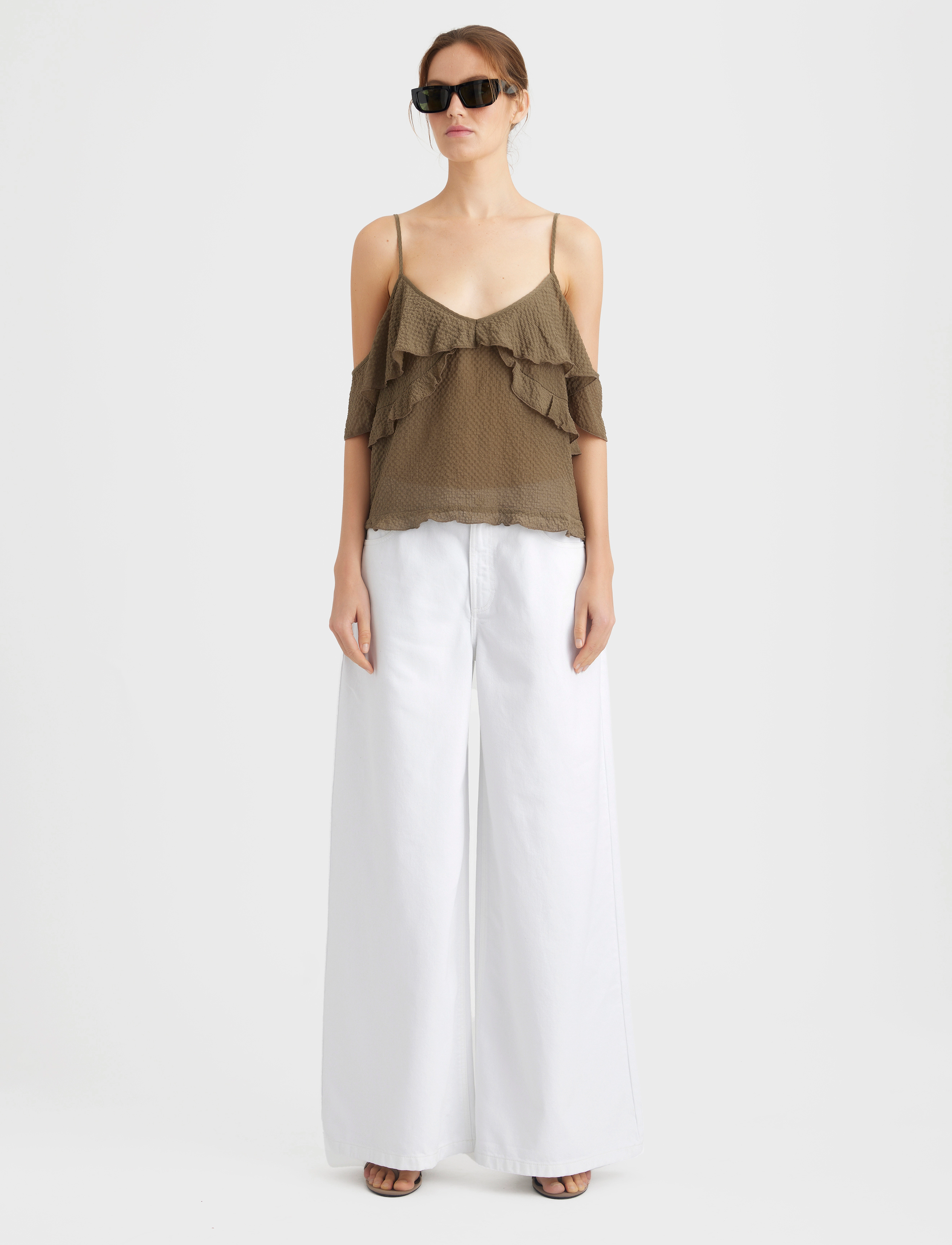 Gestuz - MilyGZ MW wide jeans - white wash - 3