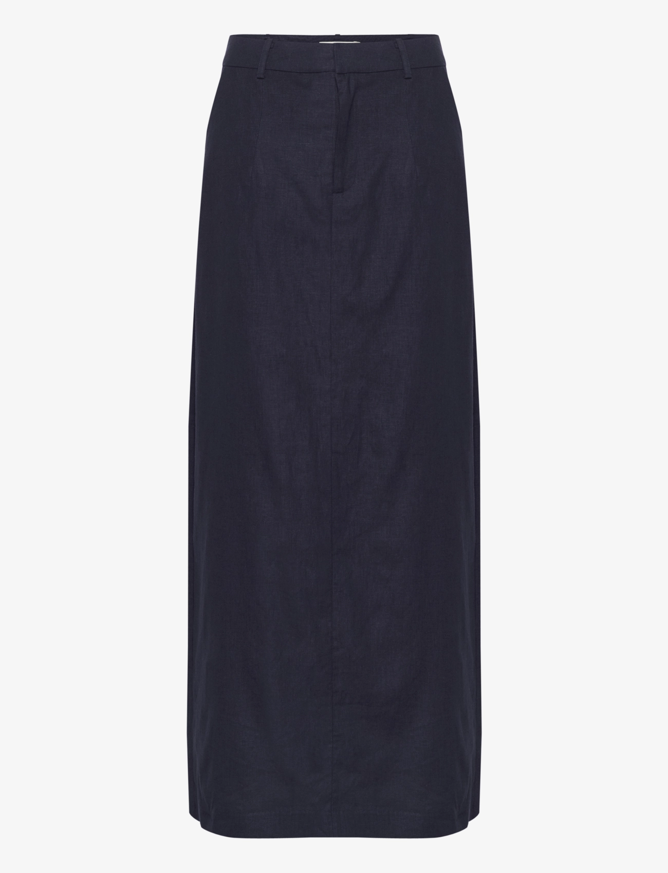 Gestuz LizaGZ linen HW skirt - Maxi nederdele - SEABORNE / navy