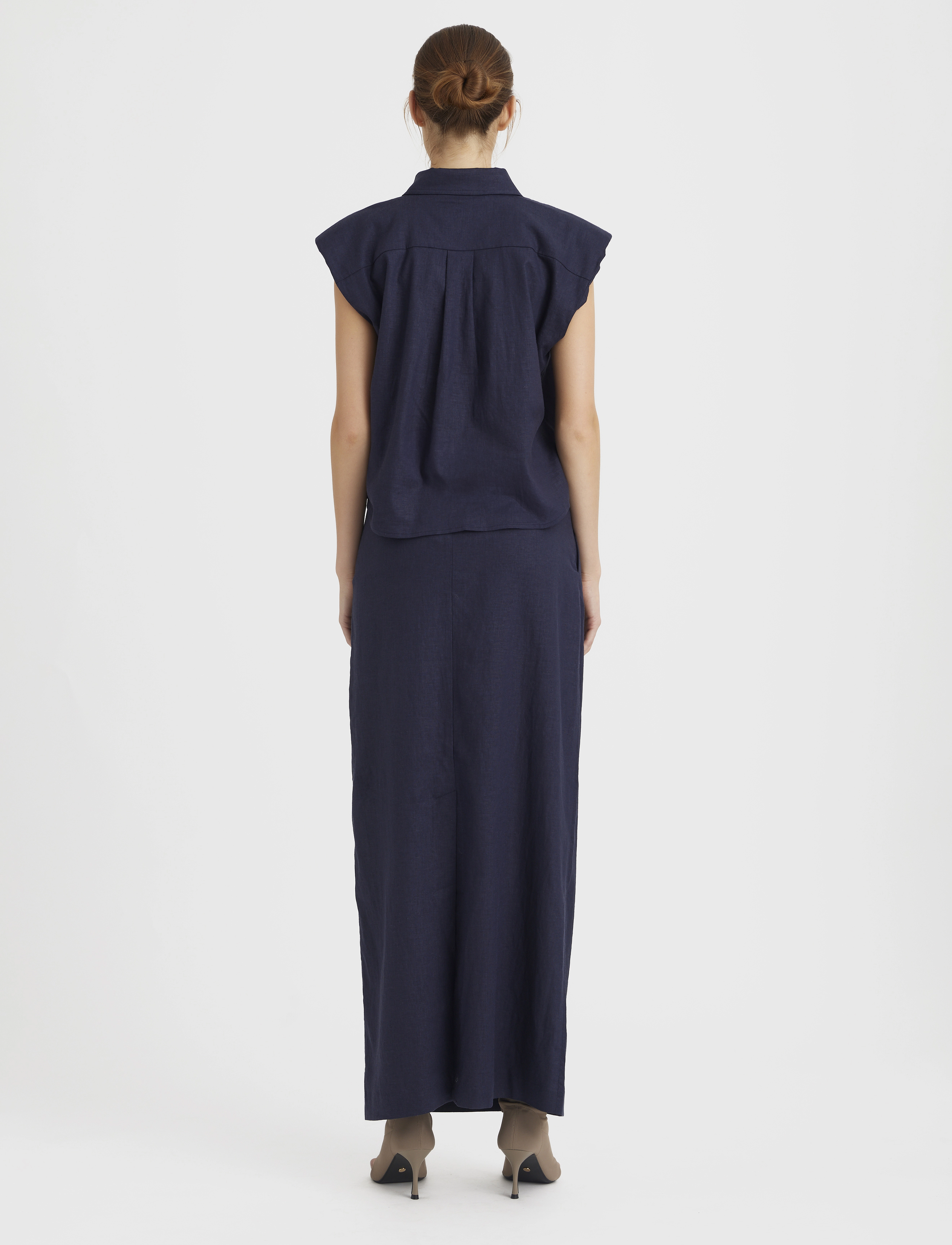 Gestuz - LizaGZ linen HW skirt - seaborne - 4