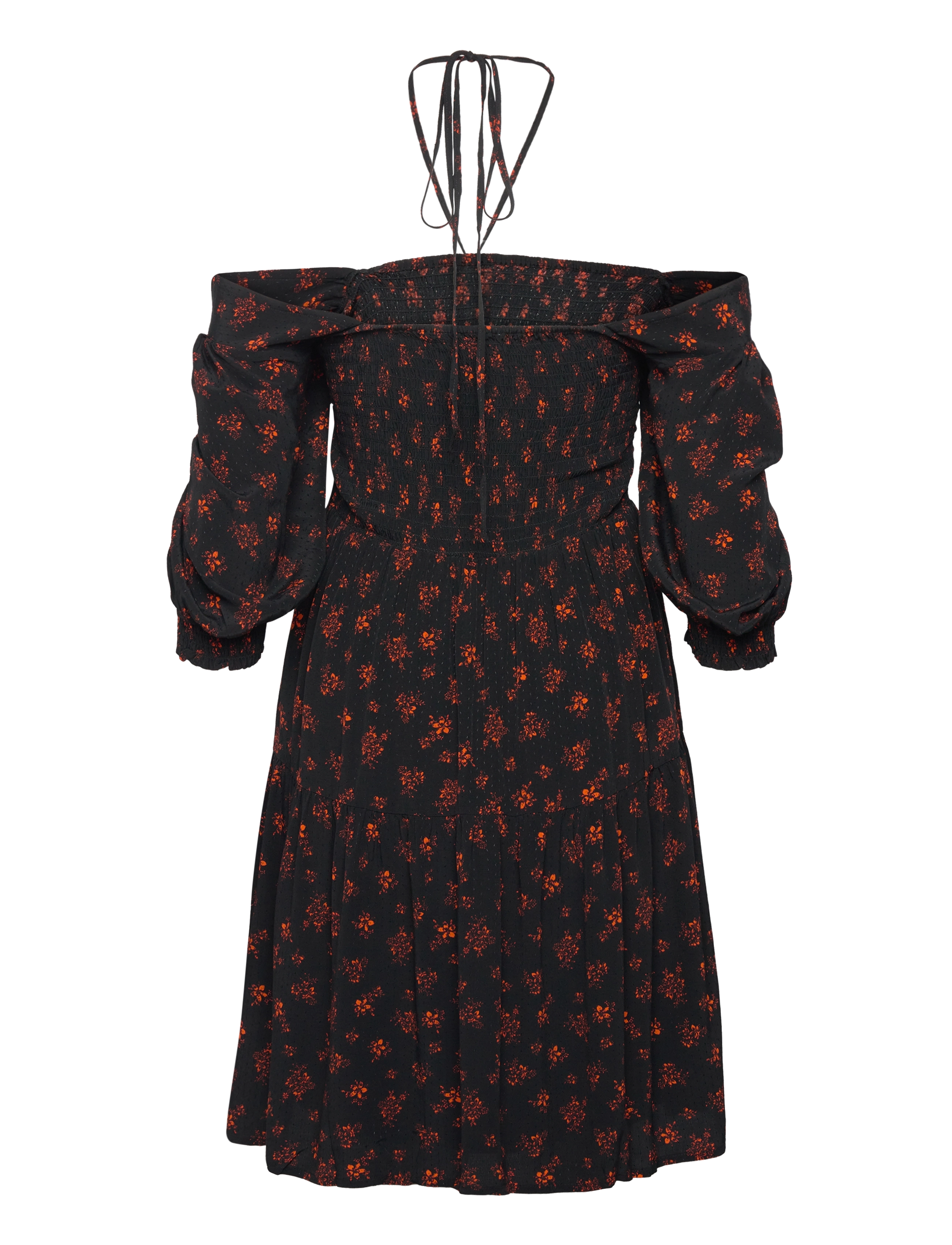 Gestuz - SanvieGZ P short dress - sommerkjoler - ditsy black and red flower - 2