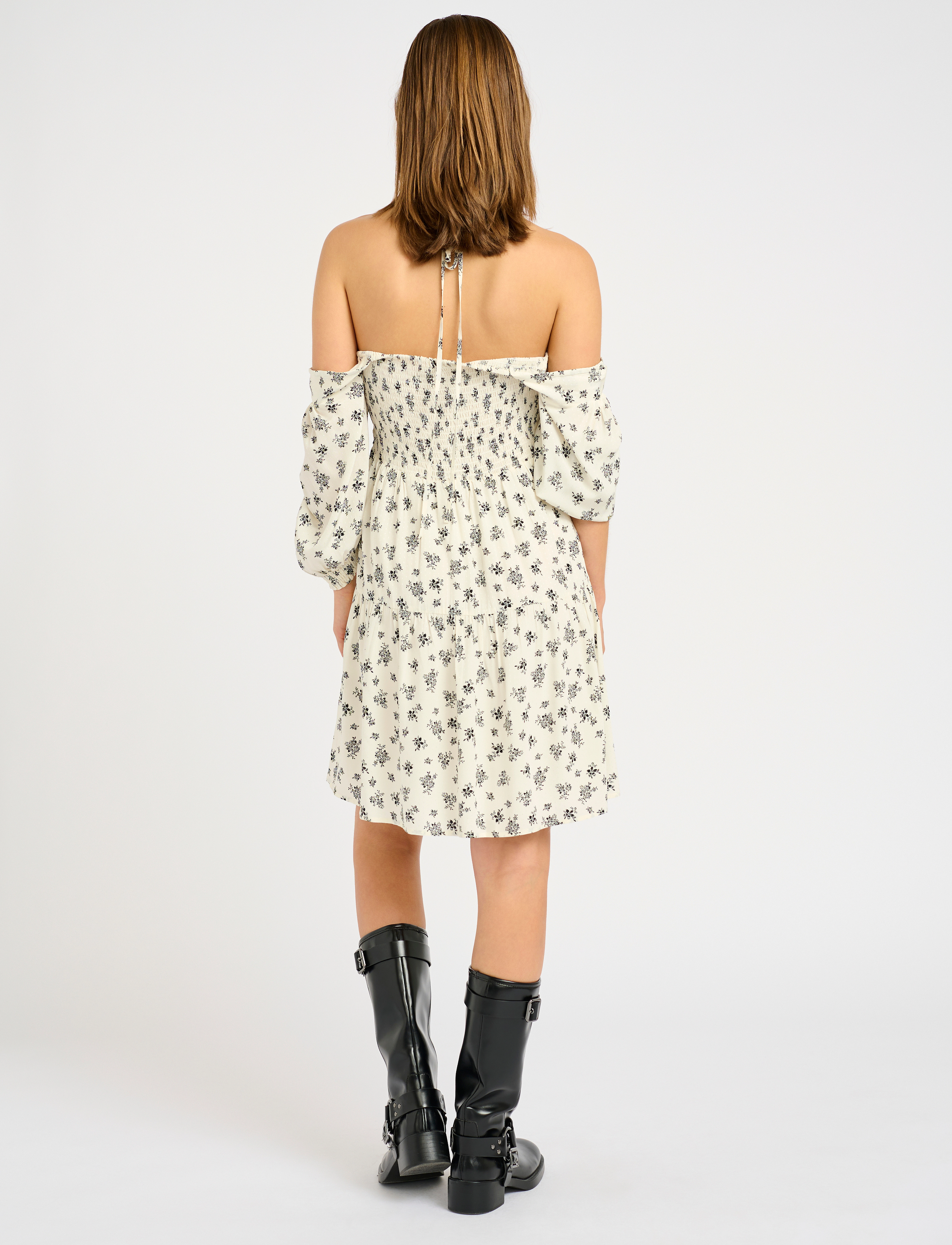 Gestuz - SanvieGZ P short dress - sommerkjoler - egret flower - 4