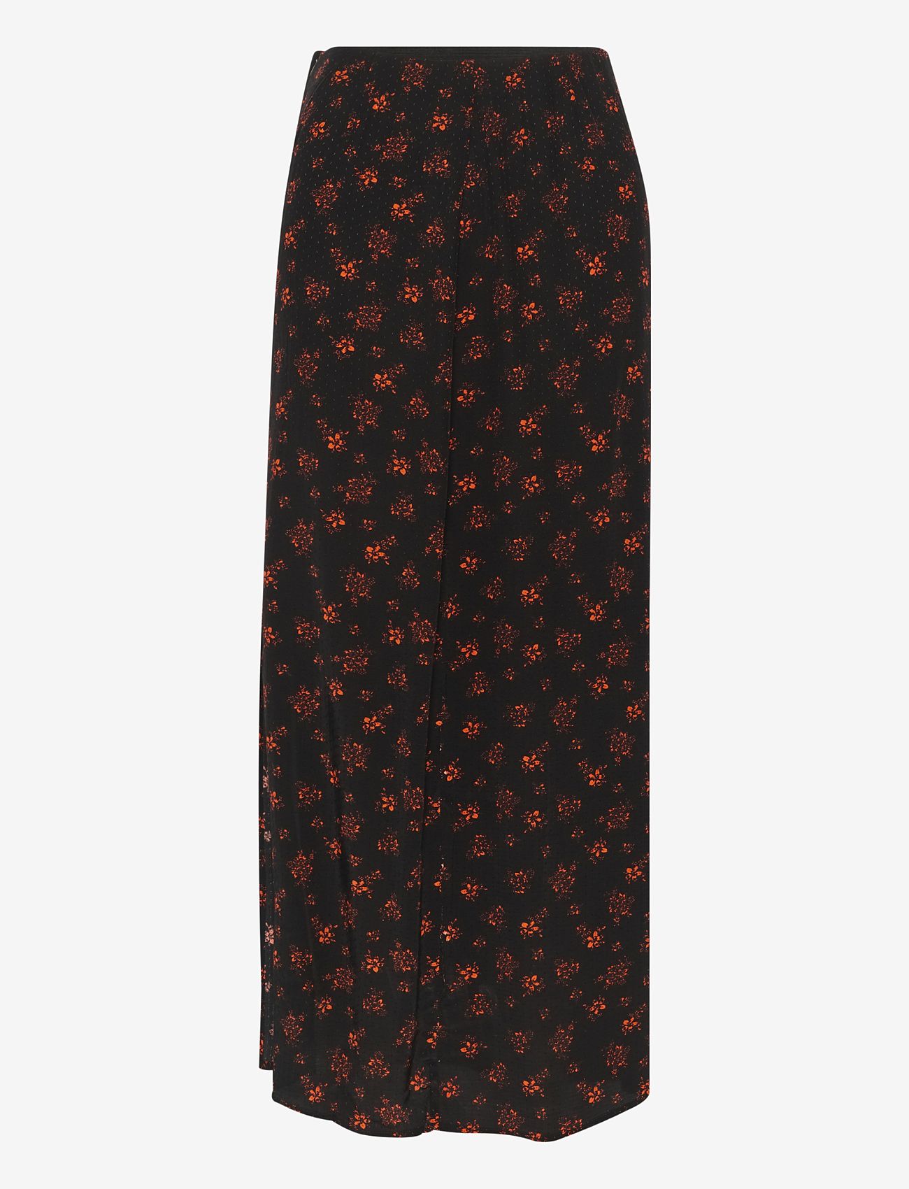 Gestuz - SanvieGZ HW skirt - maxi nederdele - ditsy black and red flower - 1