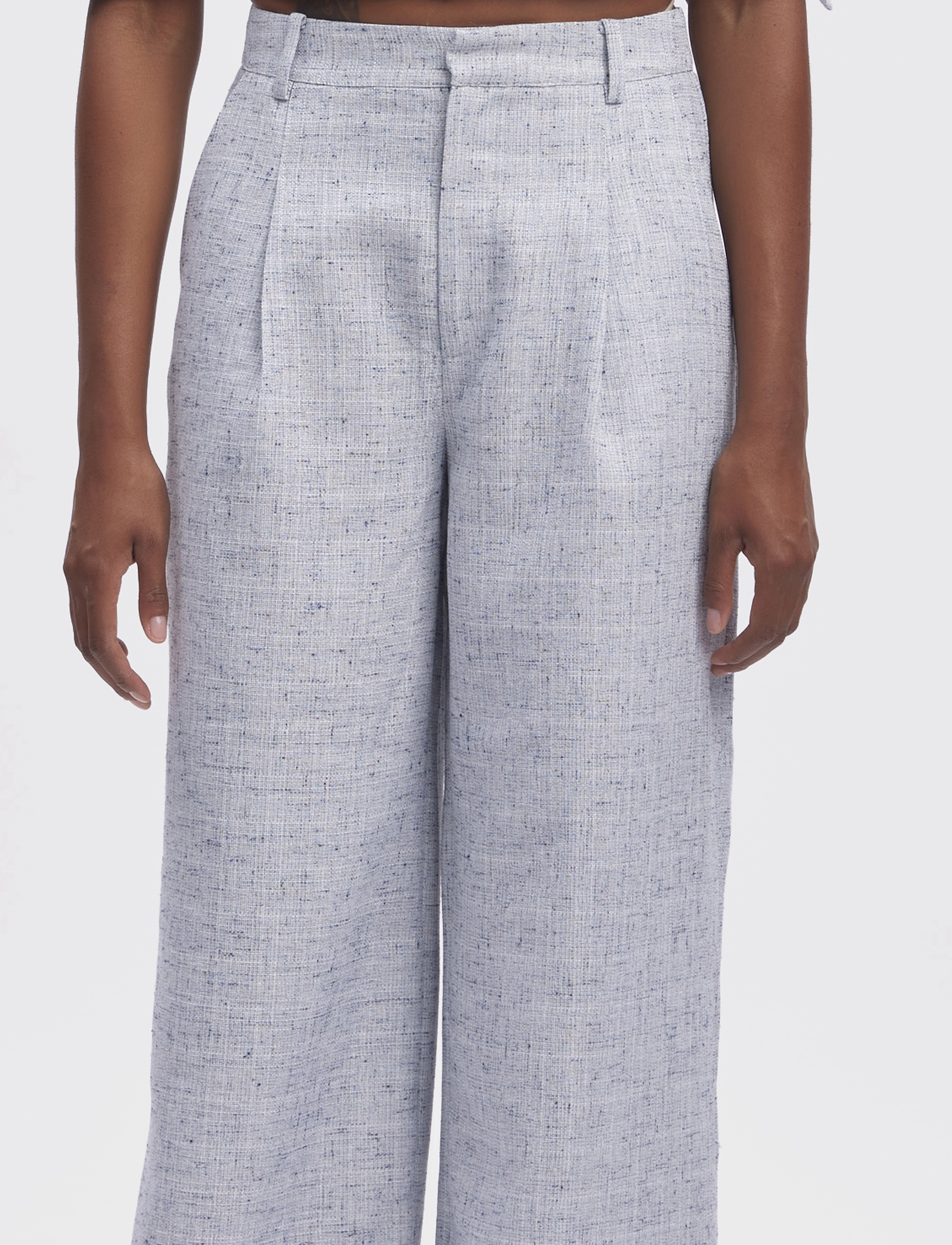 Gestuz - GisellyGZ HW pants - blue multi melange - 5