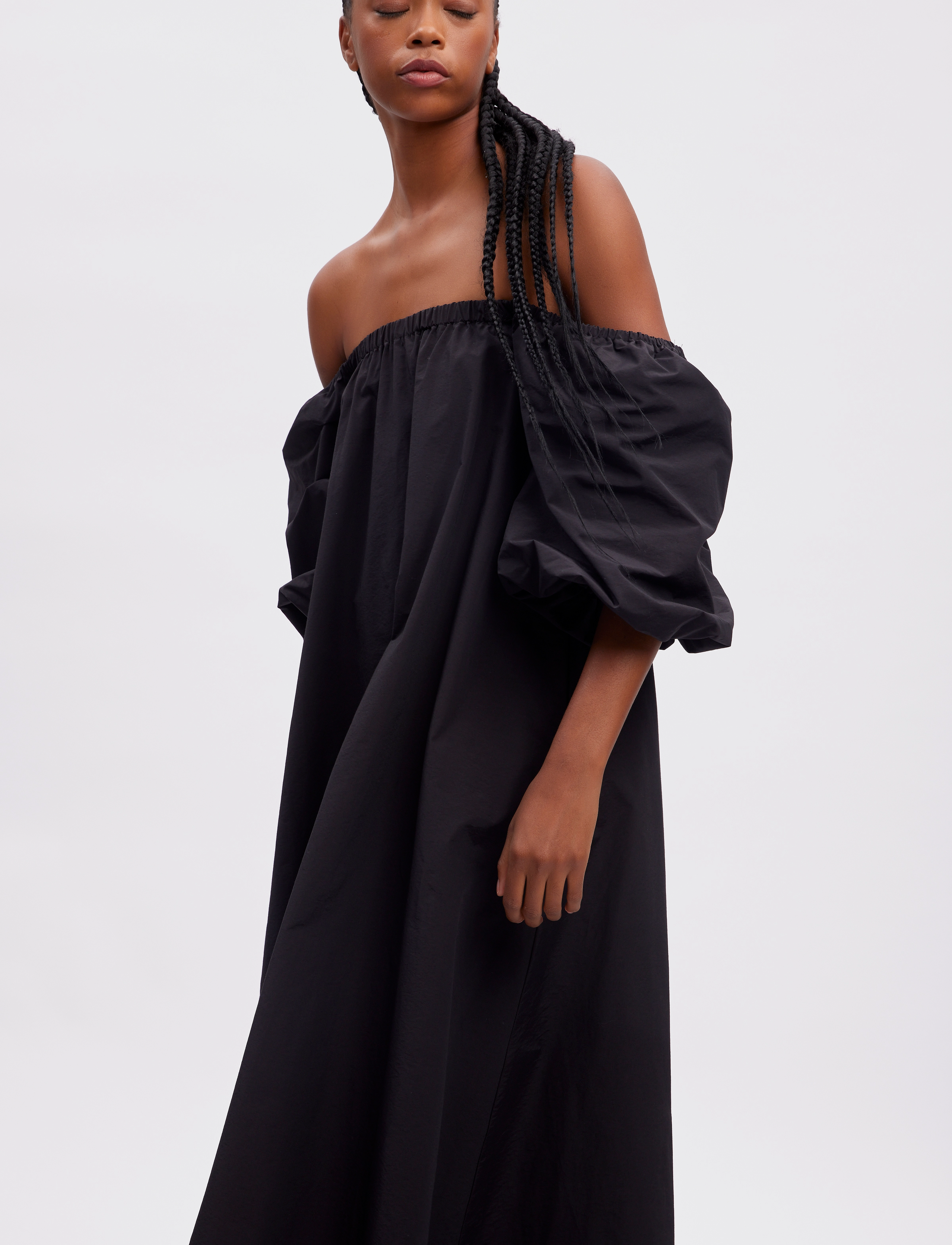 Gestuz PampaGZ off shoulder dress - Kjoler - BLACK / black