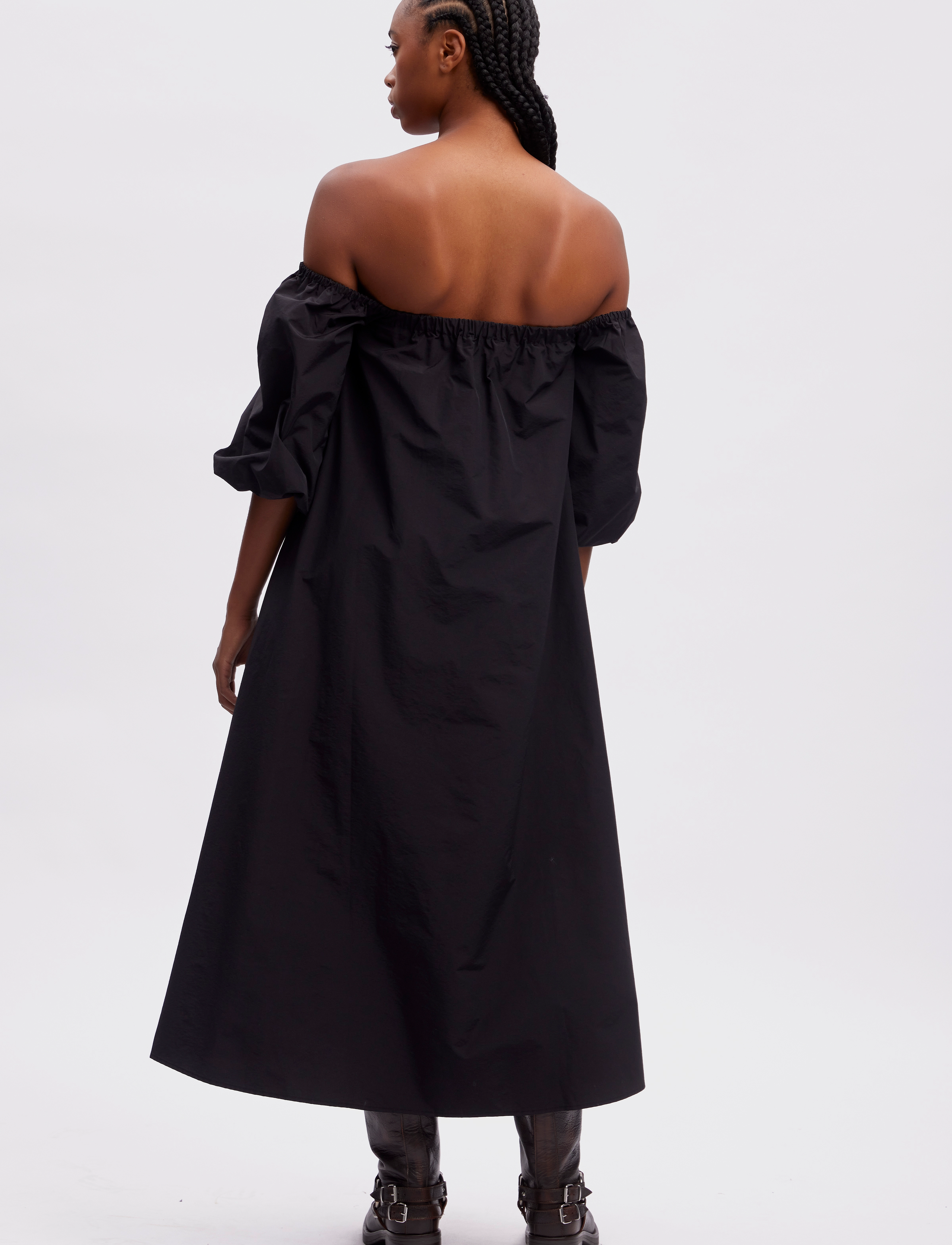 Gestuz - PampaGZ off shoulder dress - midi kjoler - black - 4