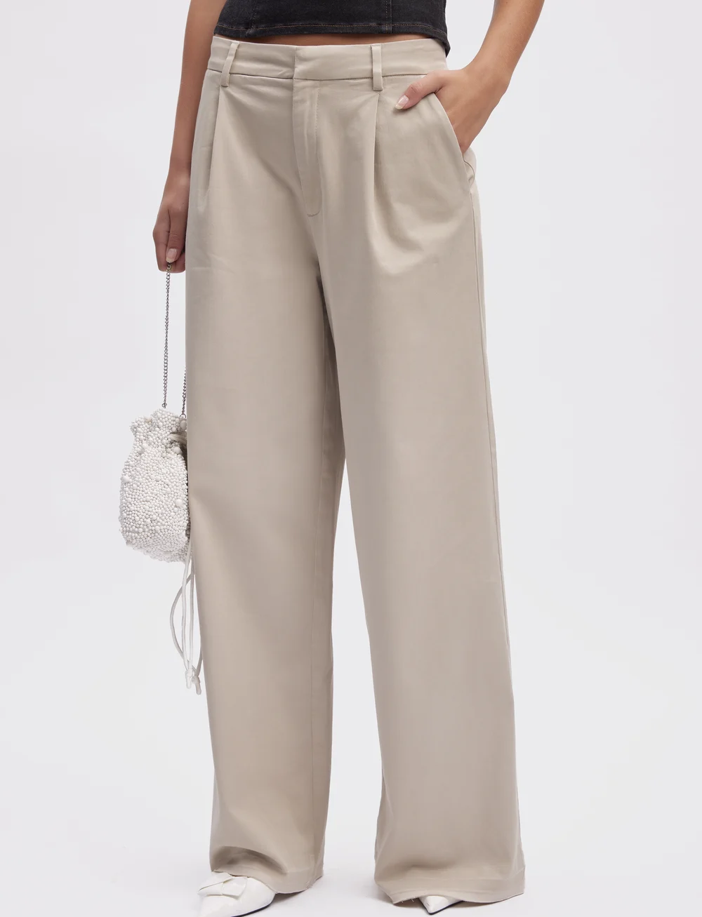 Gestuz - ChinellaGZ HW pants - habitbukser - island fossil - 0