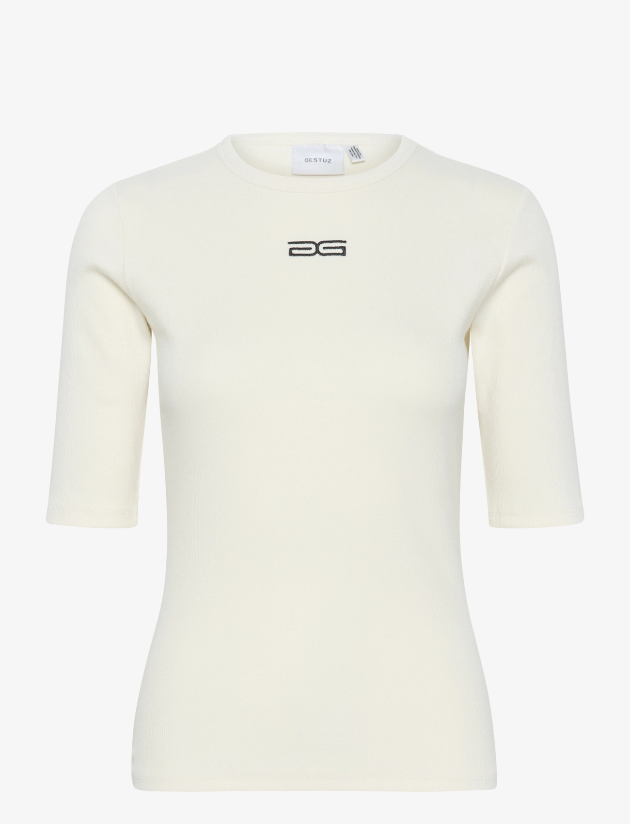 Gestuz - DrewGZ half sleeve logo top - birch - 1