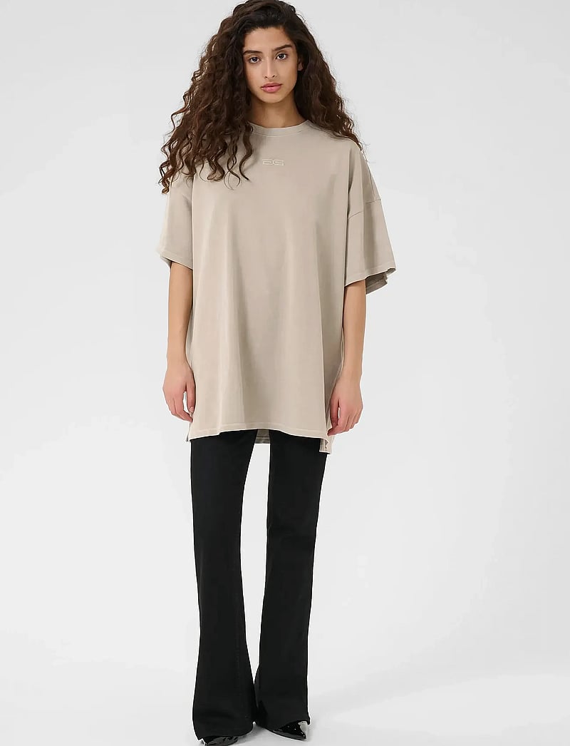 Gestuz - JioGZ oversize tee - t-shirts - silver sage - 3