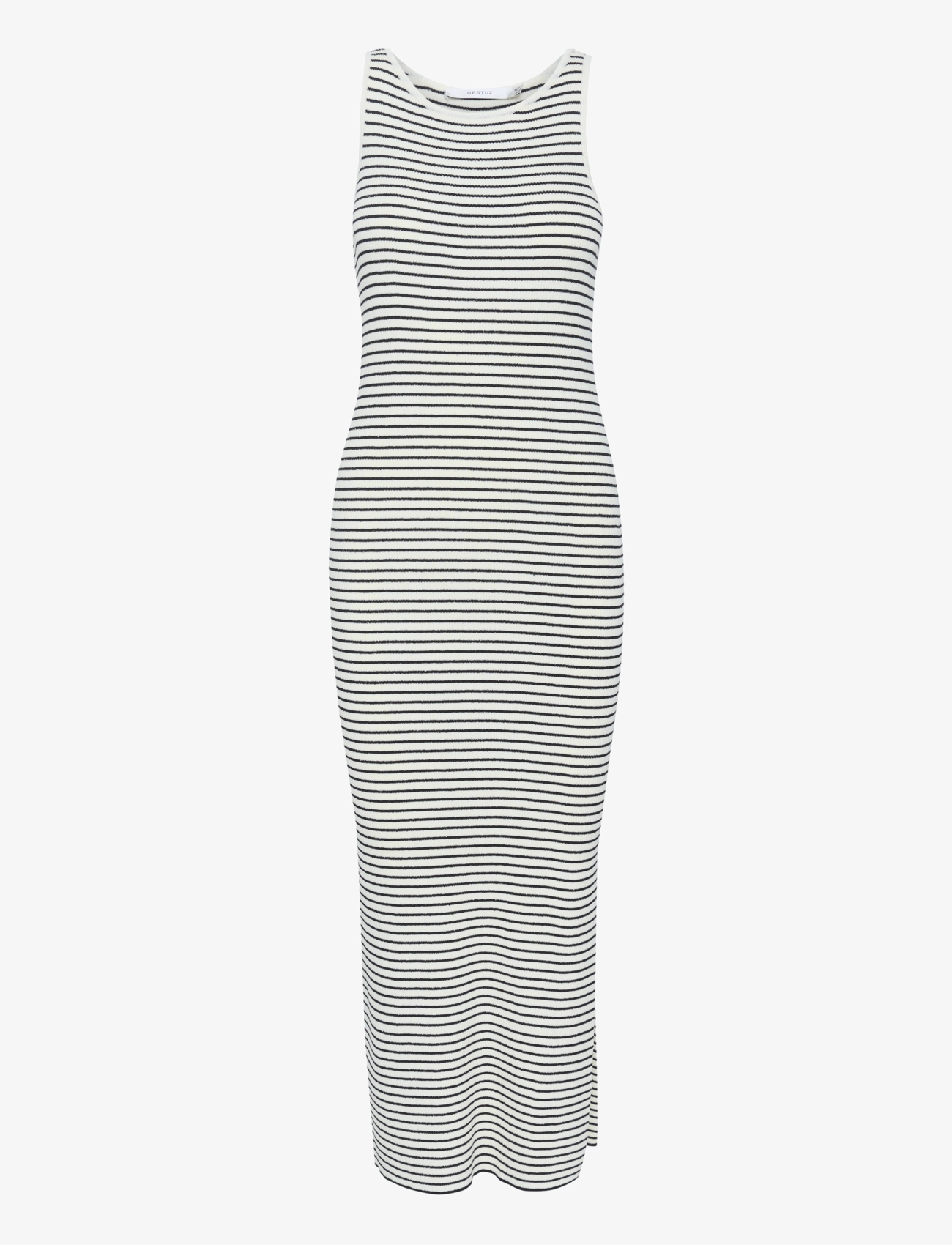Gestuz StinaGZ dress - Klänningar - AFTERGLOW/BLACK STRIPED / black