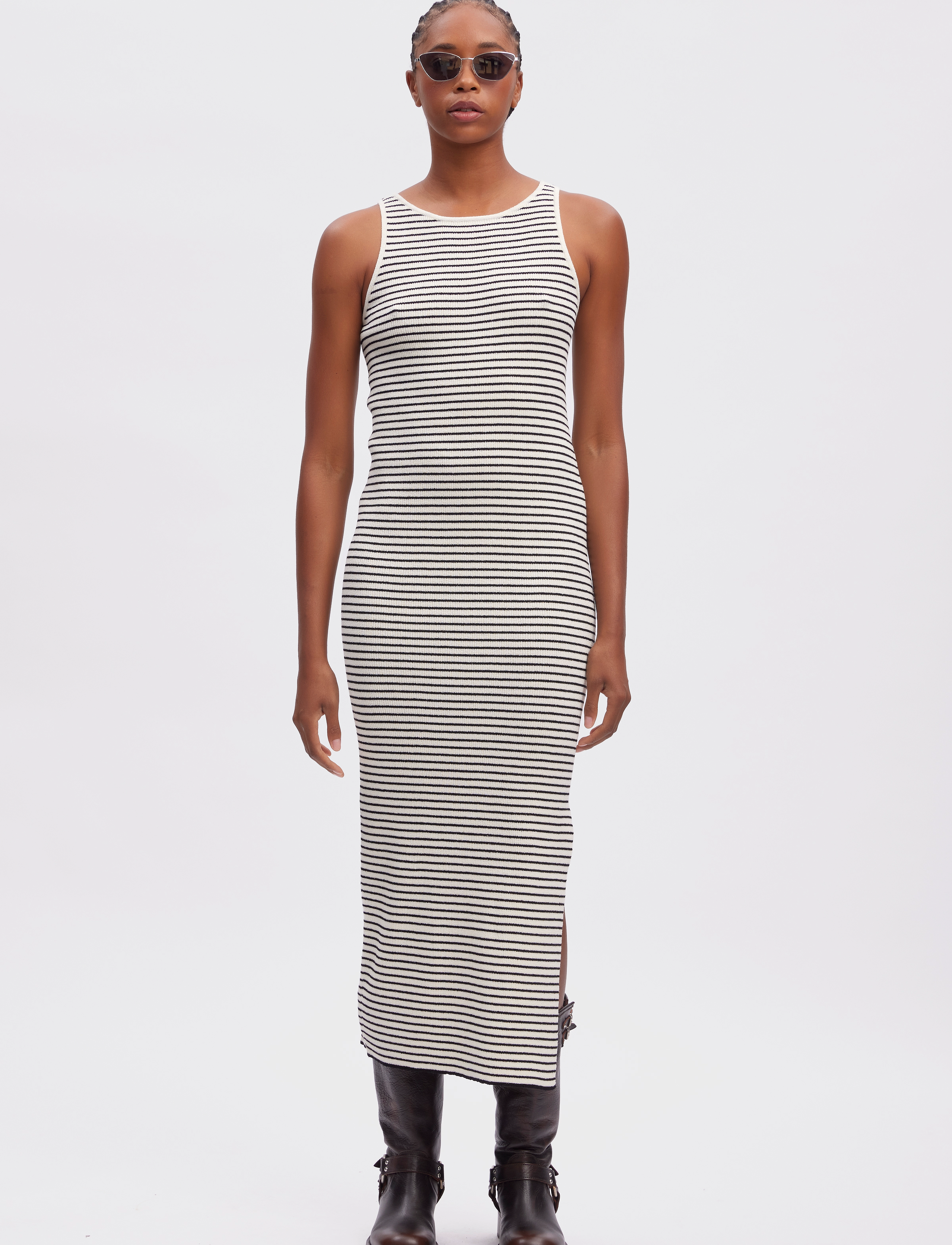 Gestuz - StinaGZ dress - t-shirtkjoler - afterglow/black striped - 3
