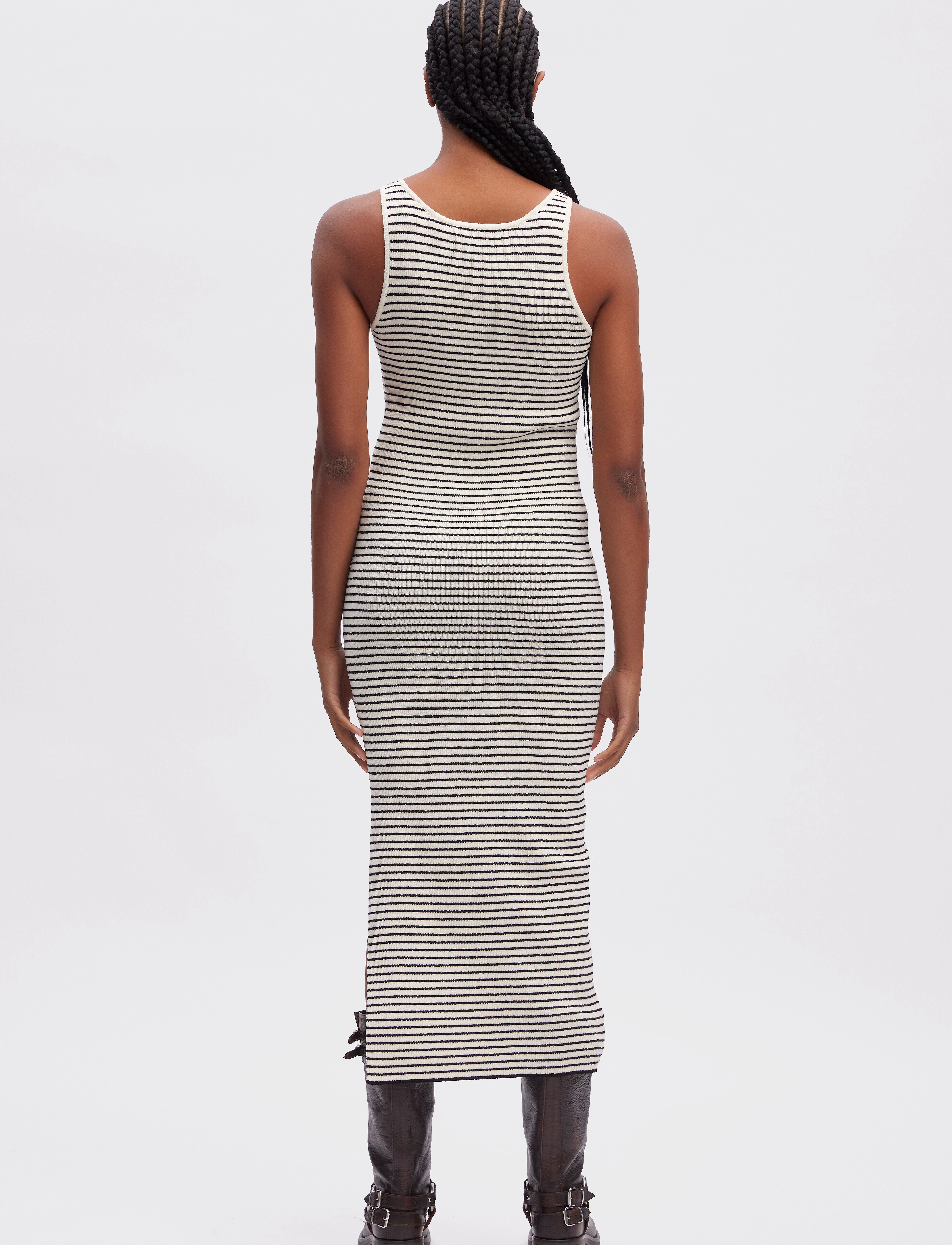 Gestuz - StinaGZ dress - t-shirtkjoler - afterglow/black striped - 4