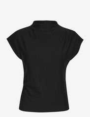 Gestuz - RifaGZ tee - short-sleeved blouses - black - 0