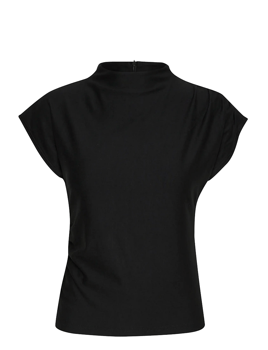 Gestuz - RifaGZ tee NOOS - kortärmade blusar - black - 1