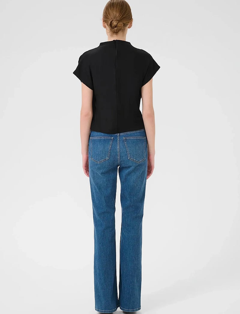 Gestuz - RifaGZ tee NOOS - kortærmede bluser - black - 4