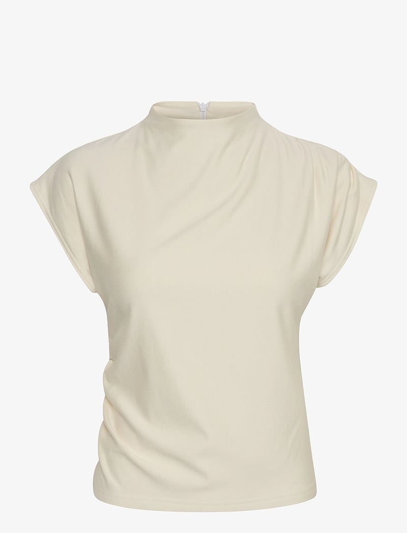 Gestuz - RifaGZ tee NOOS - kortærmede bluser - egret - 1