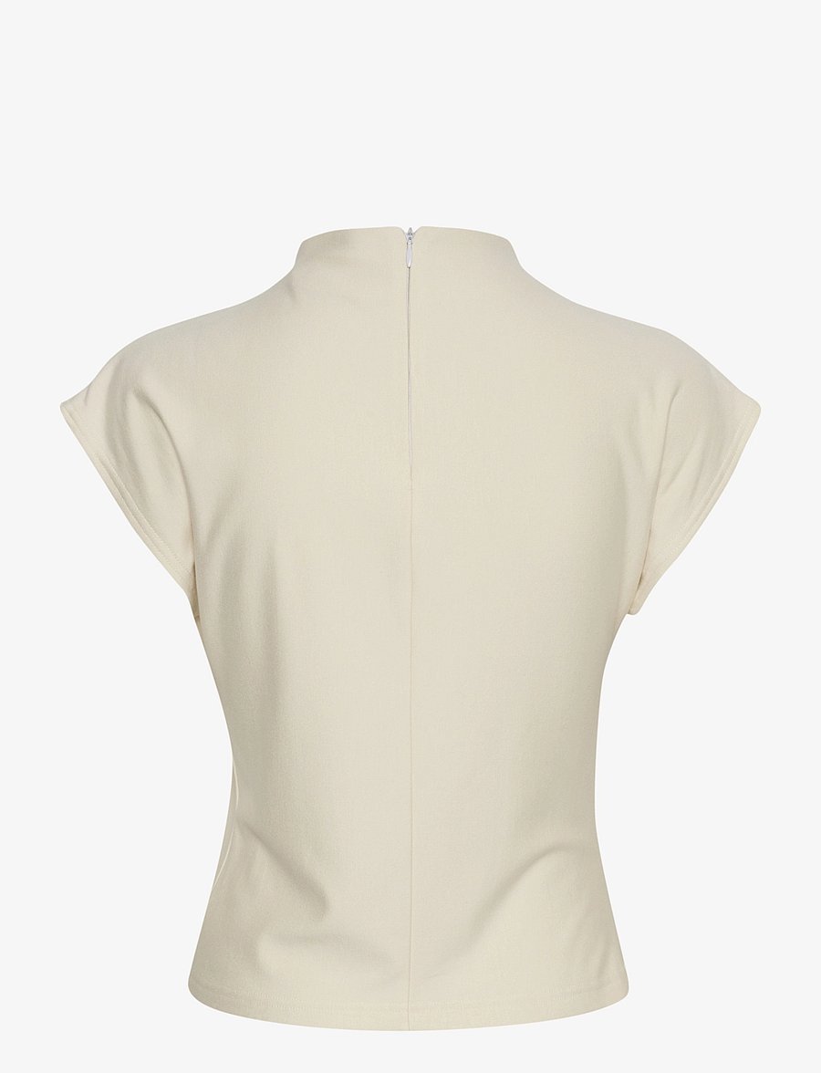 Gestuz - RifaGZ tee NOOS - kortärmade blusar - egret - 2