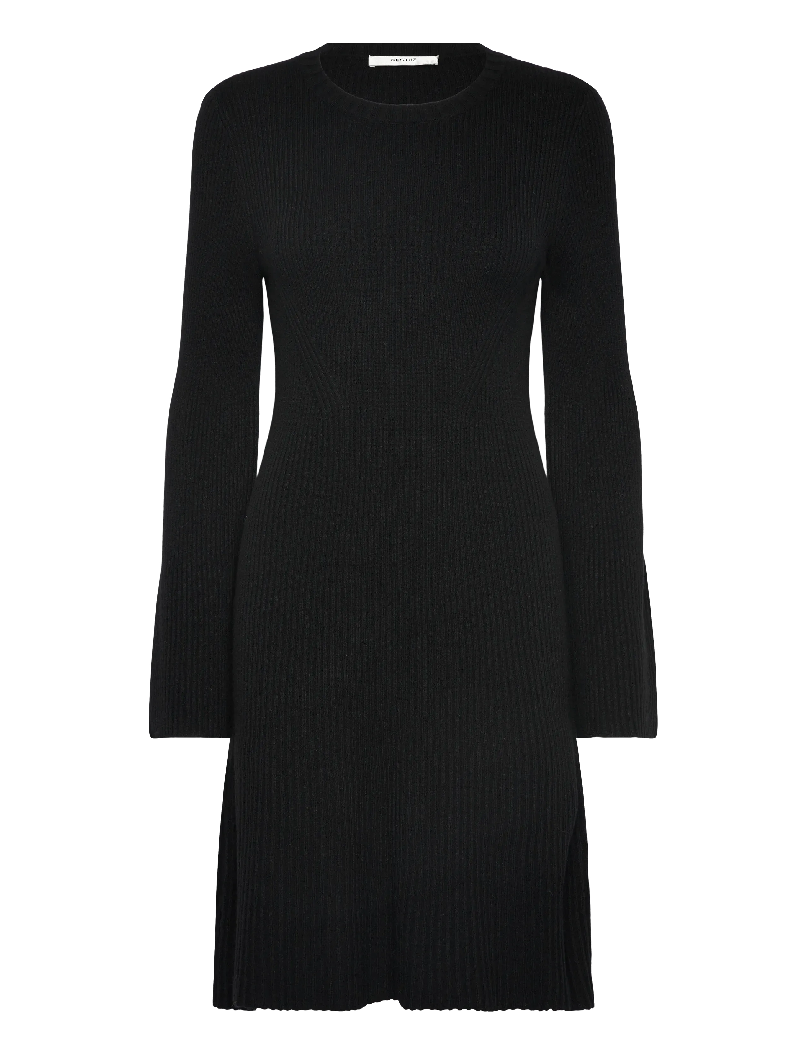 Gestuz AntaliGZ wool short dress NOOS - Korte kjoler - BLACK / black