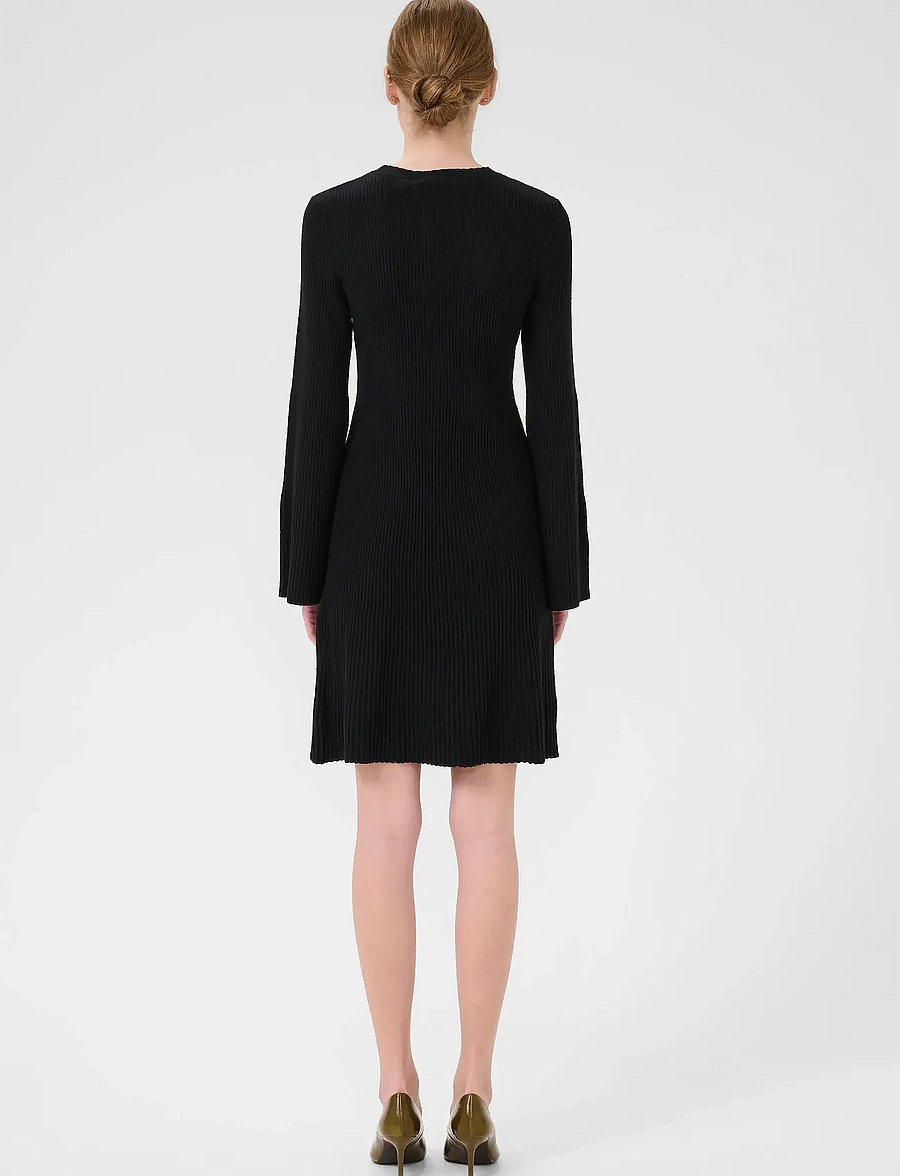 Gestuz - AntaliGZ wool short dress NOOS - strickkleider - black - 4