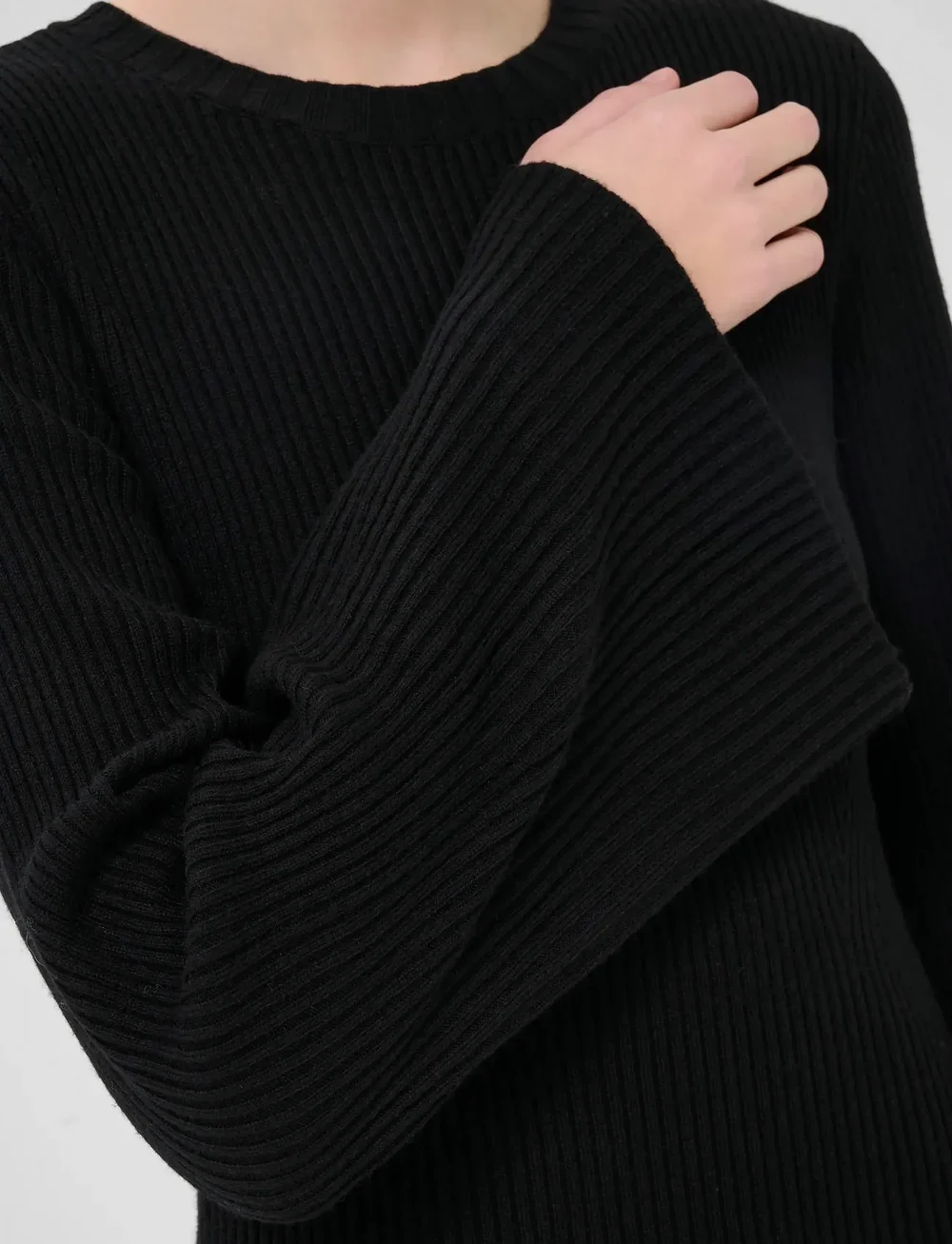 Gestuz - AntaliGZ wool short dress NOOS - kootud kleidid - black - 5