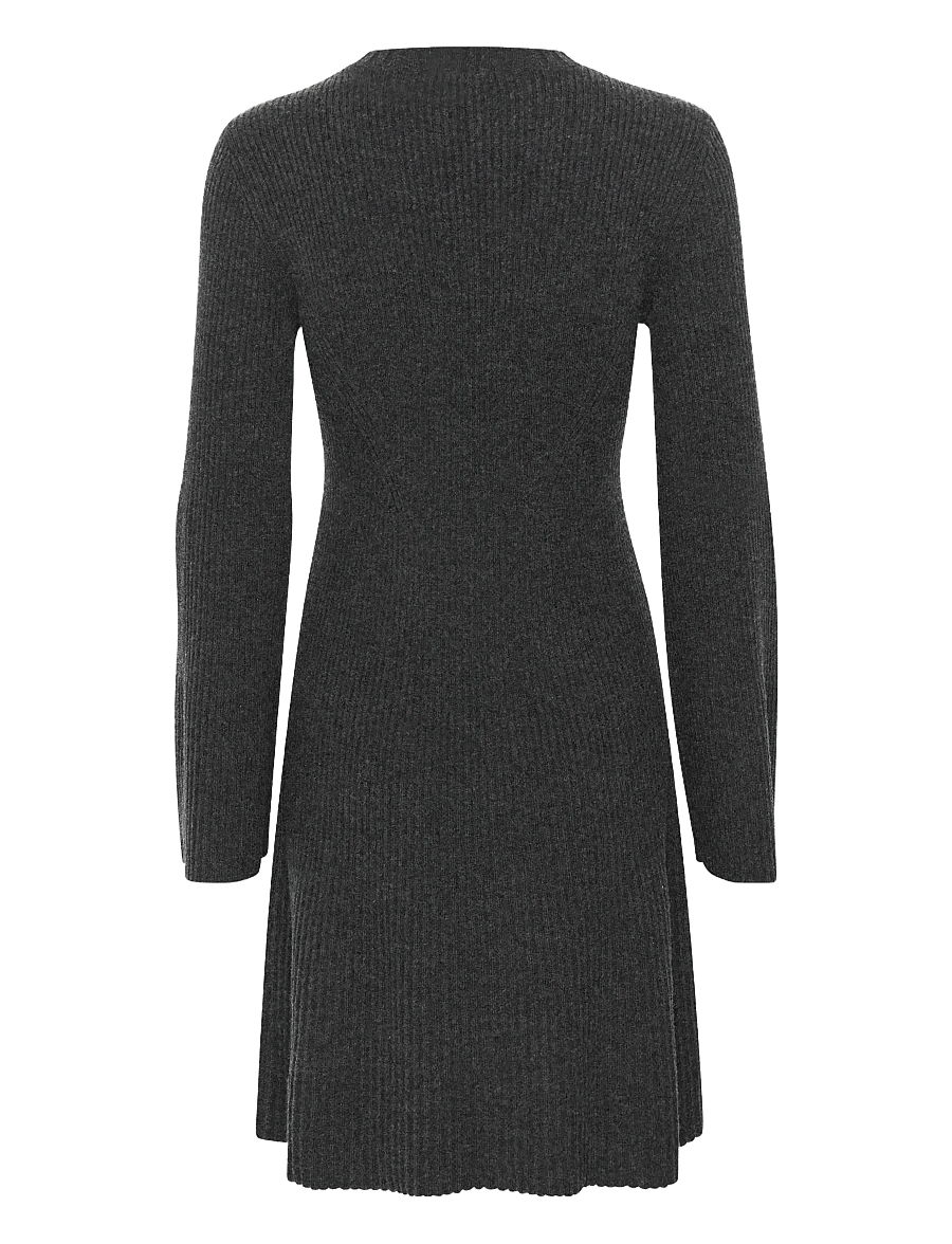 Gestuz - AntaliGZ wool short dress NOOS - strickkleider - charcoal melange - 2