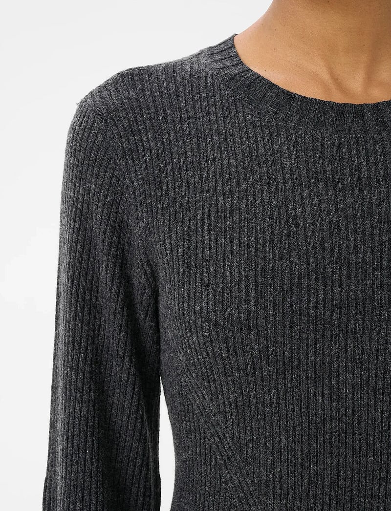 Gestuz - AntaliGZ wool short dress NOOS - megztos suknelės - charcoal melange - 5