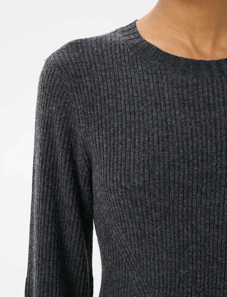Gestuz - AntaliGZ wool short dress NOOS - strickkleider - charcoal melange - 5
