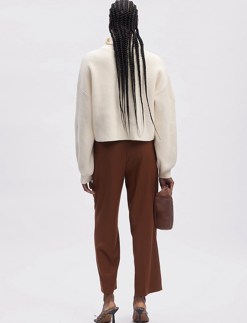 Gestuz - MebaGZ short pullover - kõrge kaelusega kudumid - egret - 4