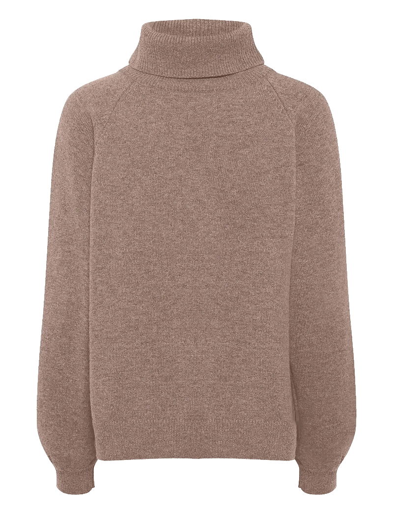 Gestuz - ManziGZ wool rollneck NOOS - polotröjor - chestnut melange - 1