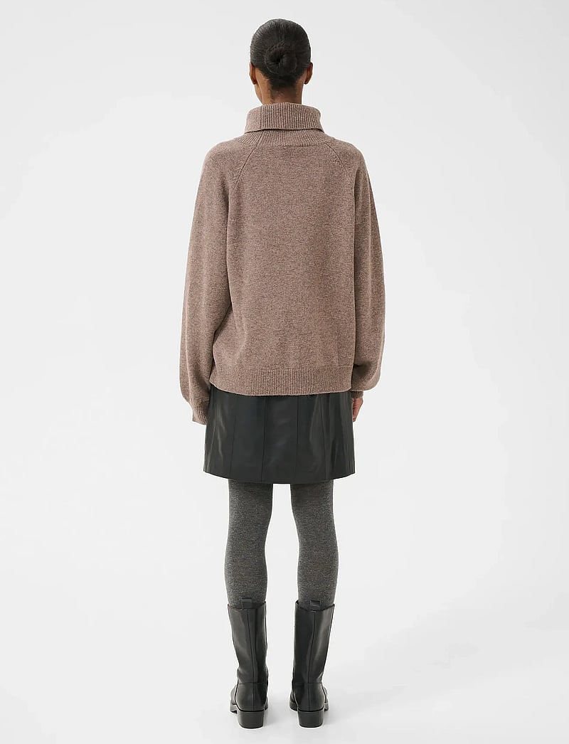 Gestuz - ManziGZ wool rollneck NOOS - polotröjor - chestnut melange - 4