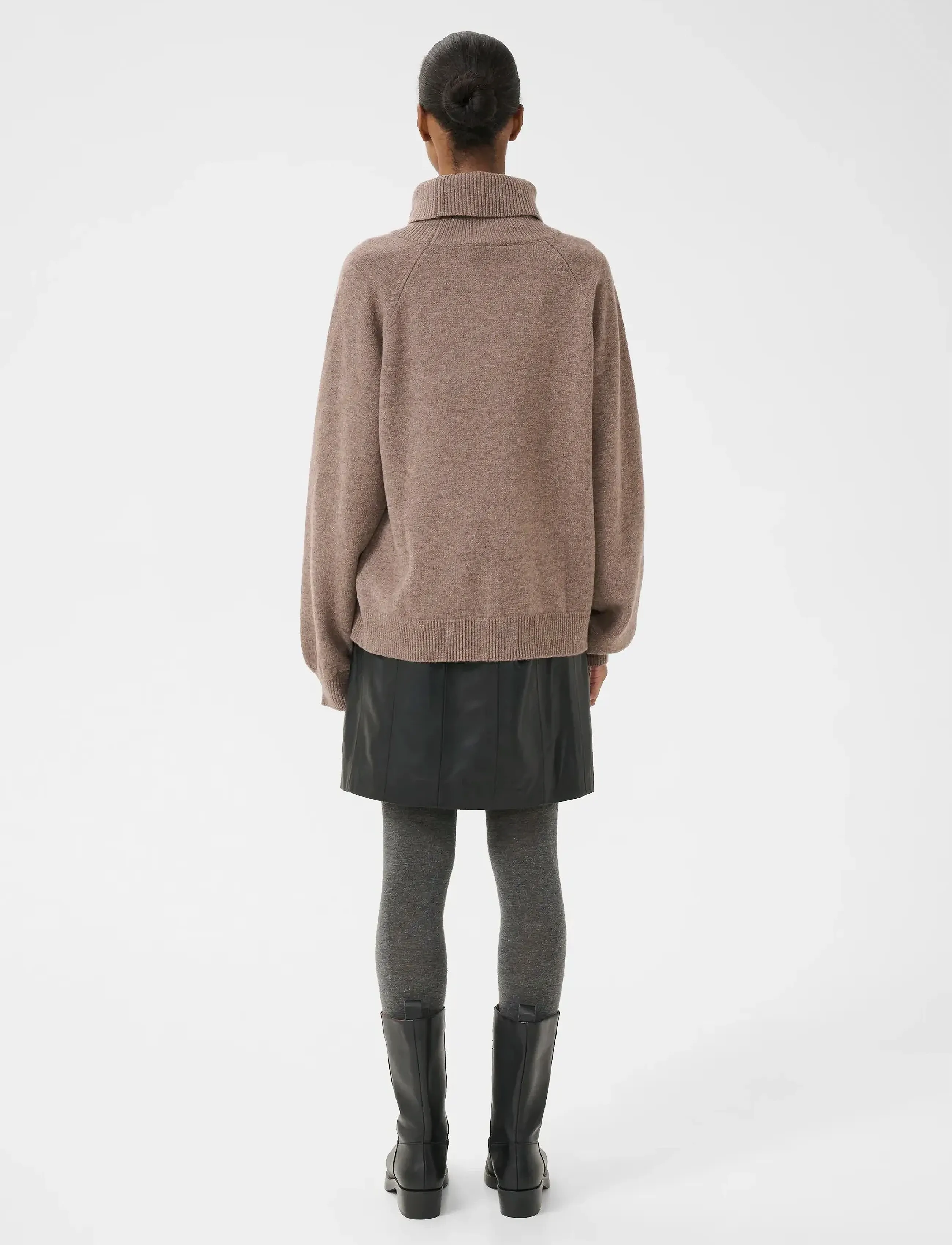 Gestuz - ManziGZ wool rollneck NOOS - pologenser - chestnut melange - 4