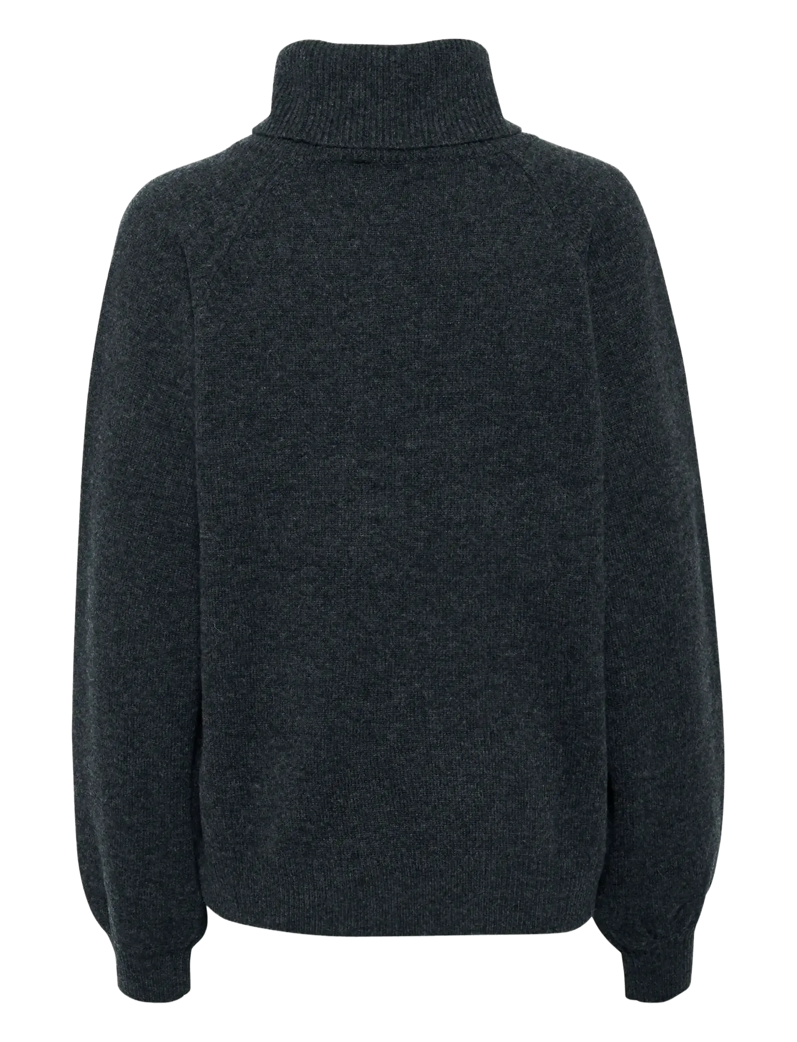 Gestuz - ManziGZ wool rollneck NOOS - rullekraver - deep graphite melange - 2