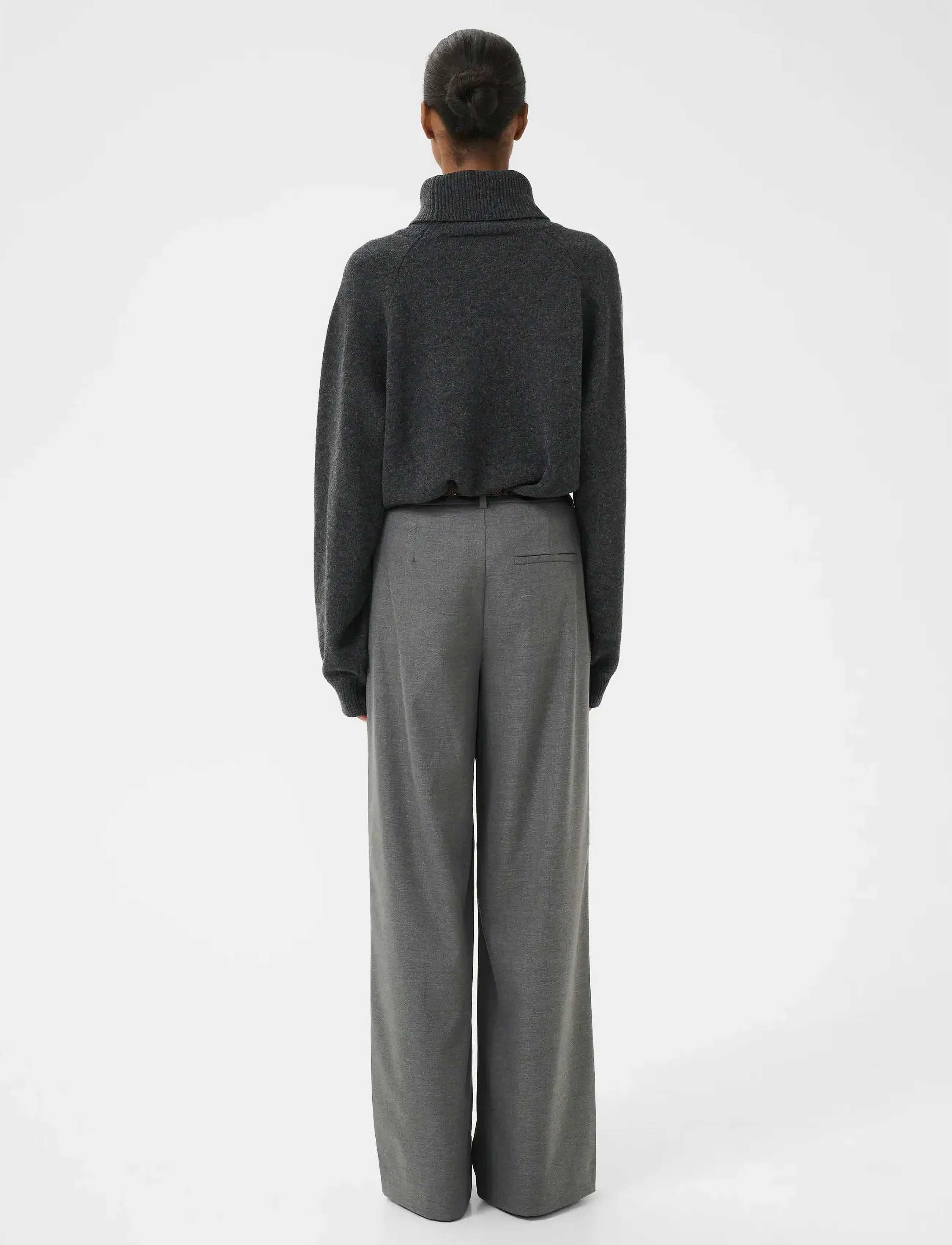 Gestuz - ManziGZ wool rollneck NOOS - rullekraver - deep graphite melange - 4