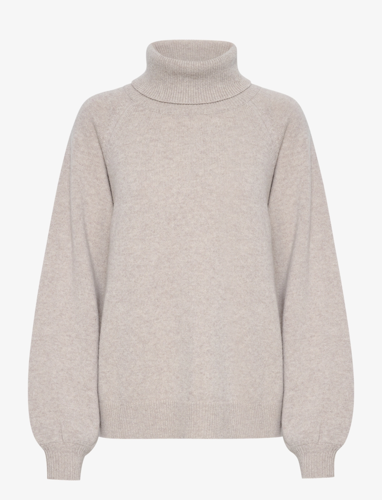 Gestuz ManziGZ wool rollneck NOOS - Strik - STRING MELANGE / beige