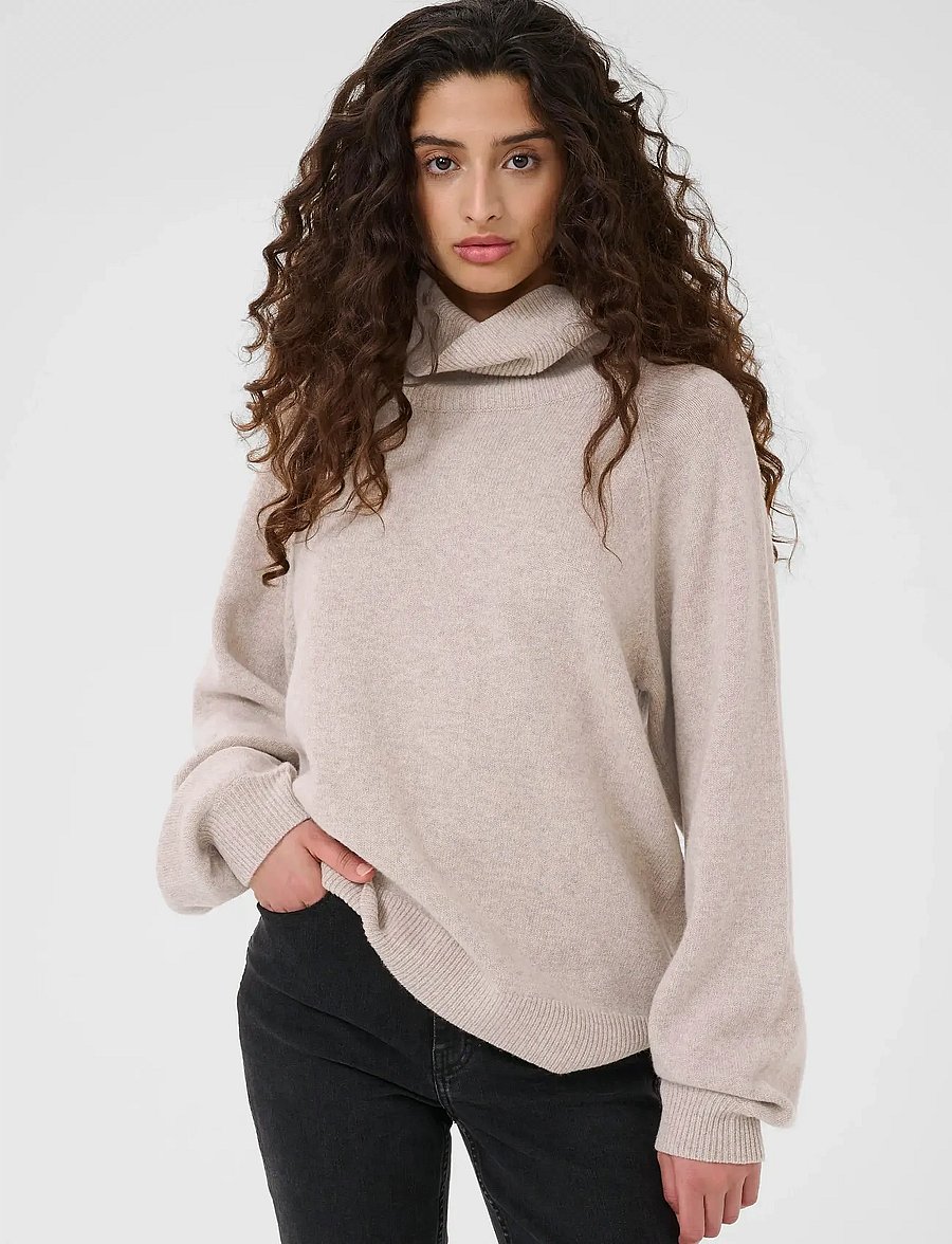 Gestuz - ManziGZ wool rollneck NOOS - rollkragenpullover - string melange - 0
