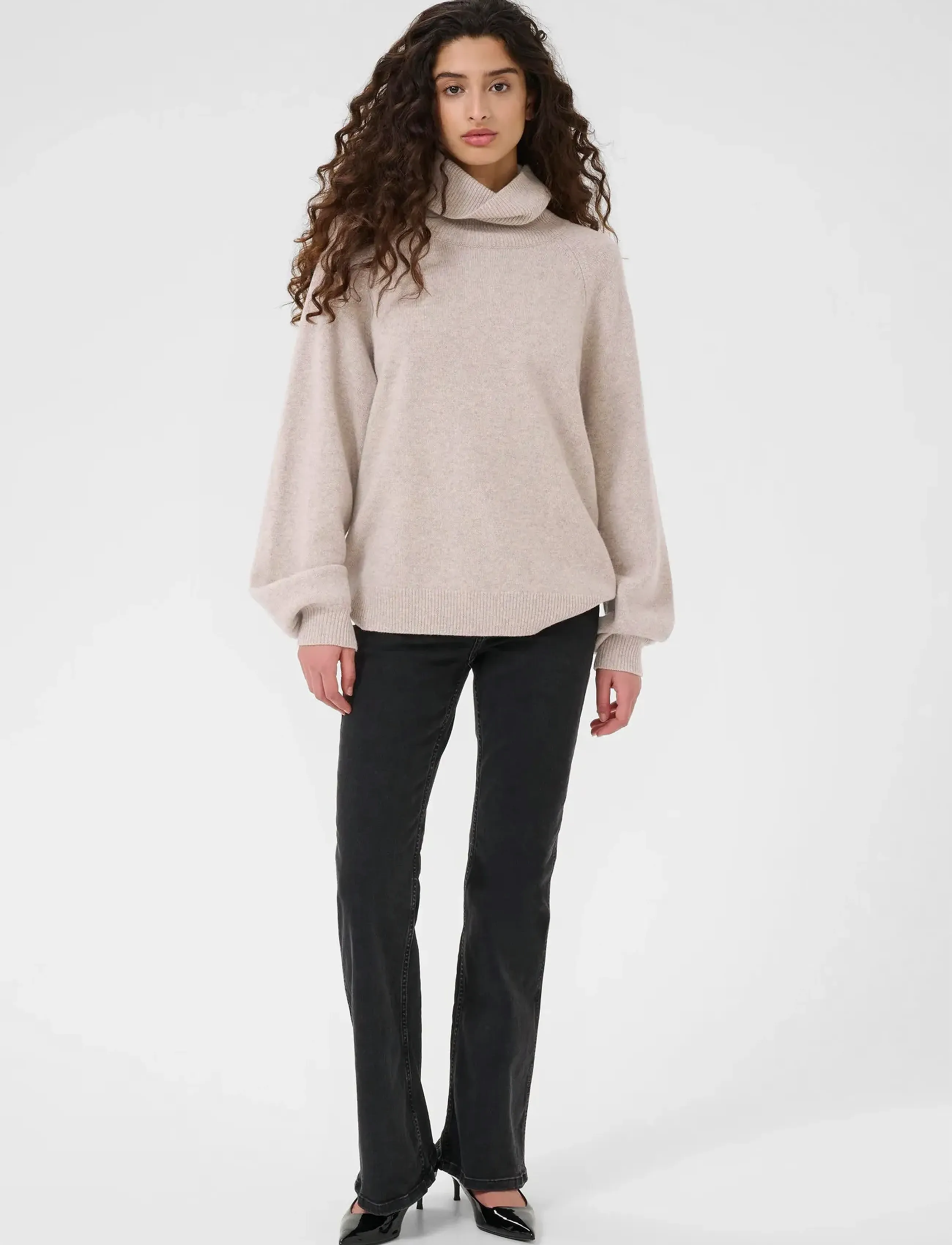 Gestuz - ManziGZ wool rollneck NOOS - rollkragenpullover - string melange - 3