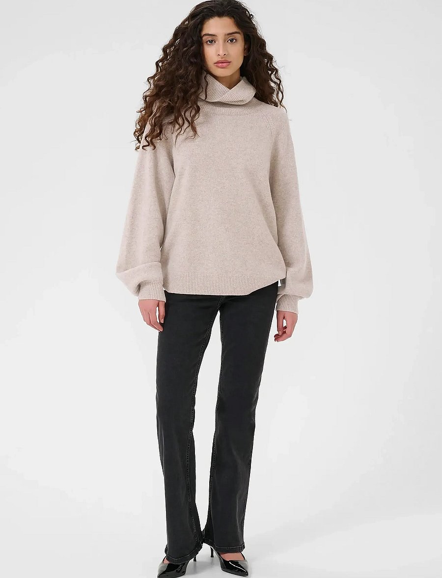 Gestuz - ManziGZ wool rollneck NOOS - rollkragenpullover - string melange - 3