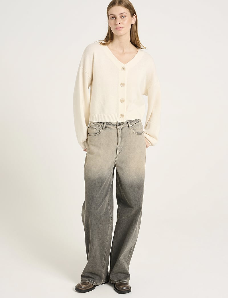 Gestuz - ManziGZ wool cardigan NOOS - koftor - egret - 0