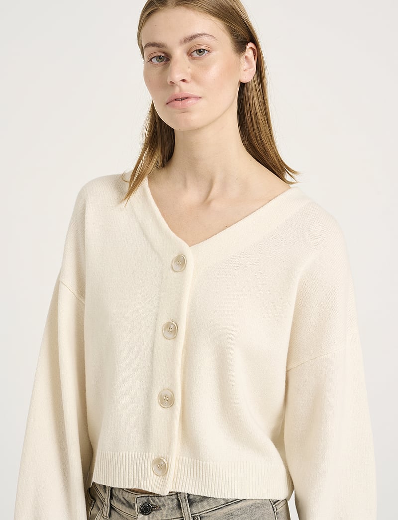 Gestuz - ManziGZ wool cardigan NOOS - koftor - egret - 3